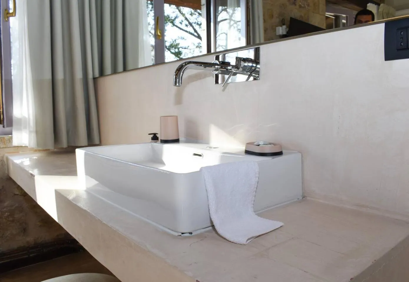 Bathroom in Secluded Mountain Refuge - Theonimfi Paradise Gem