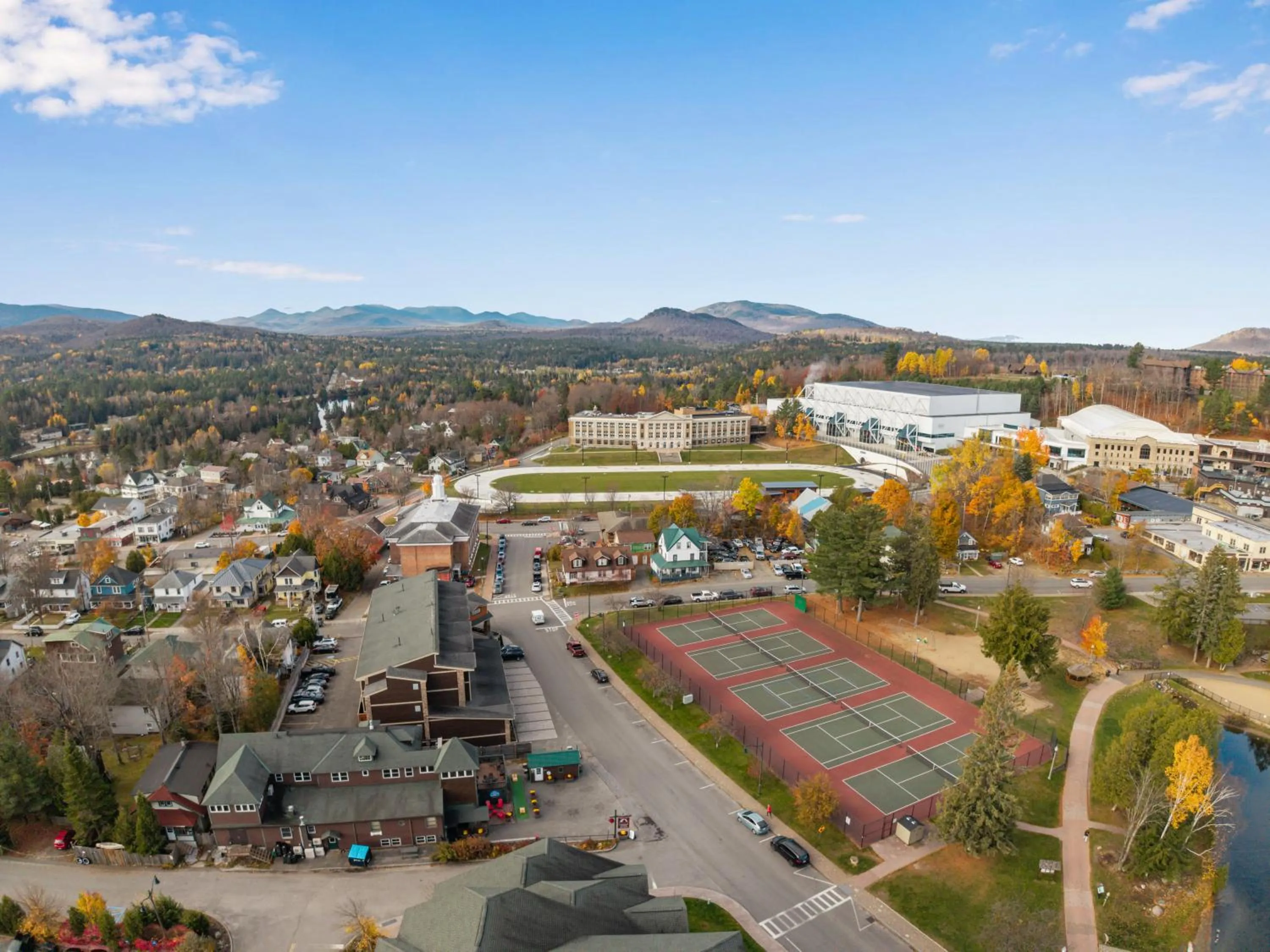 Bird's eye view in Lake Placid Inn Boutique Hotel