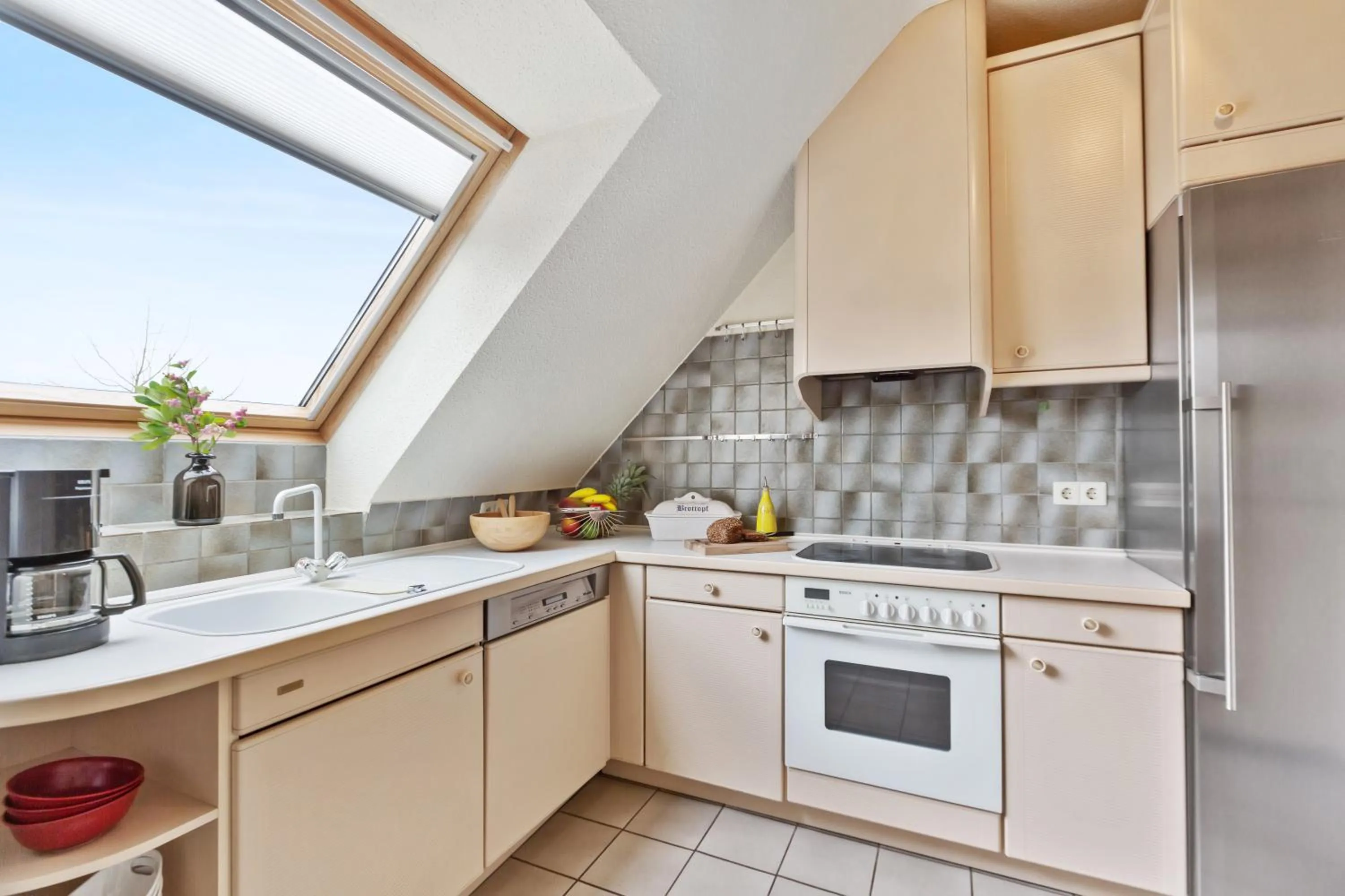 Kitchen or kitchenette in Hotel Rosengarten