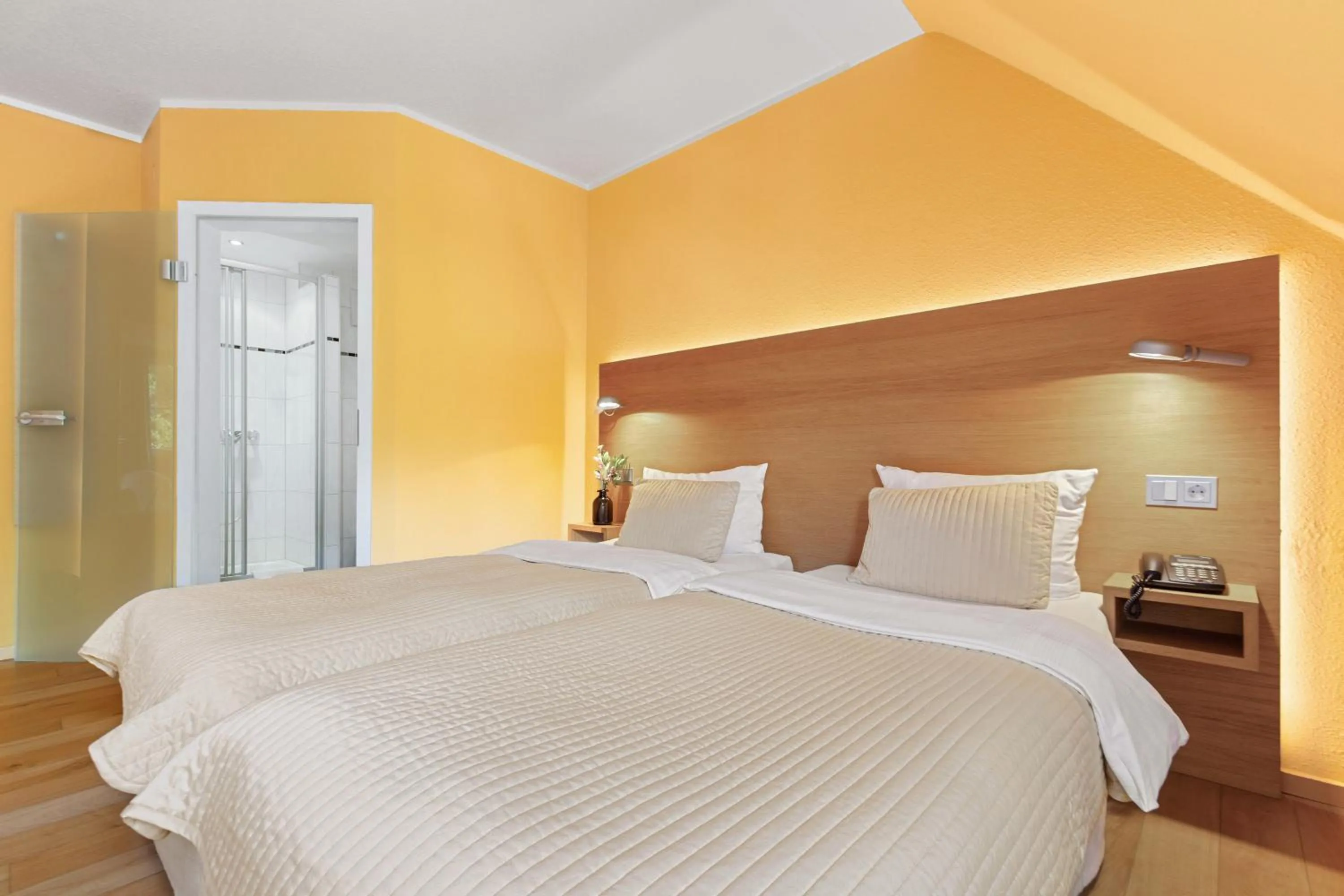 Bed in Hotel Rosengarten