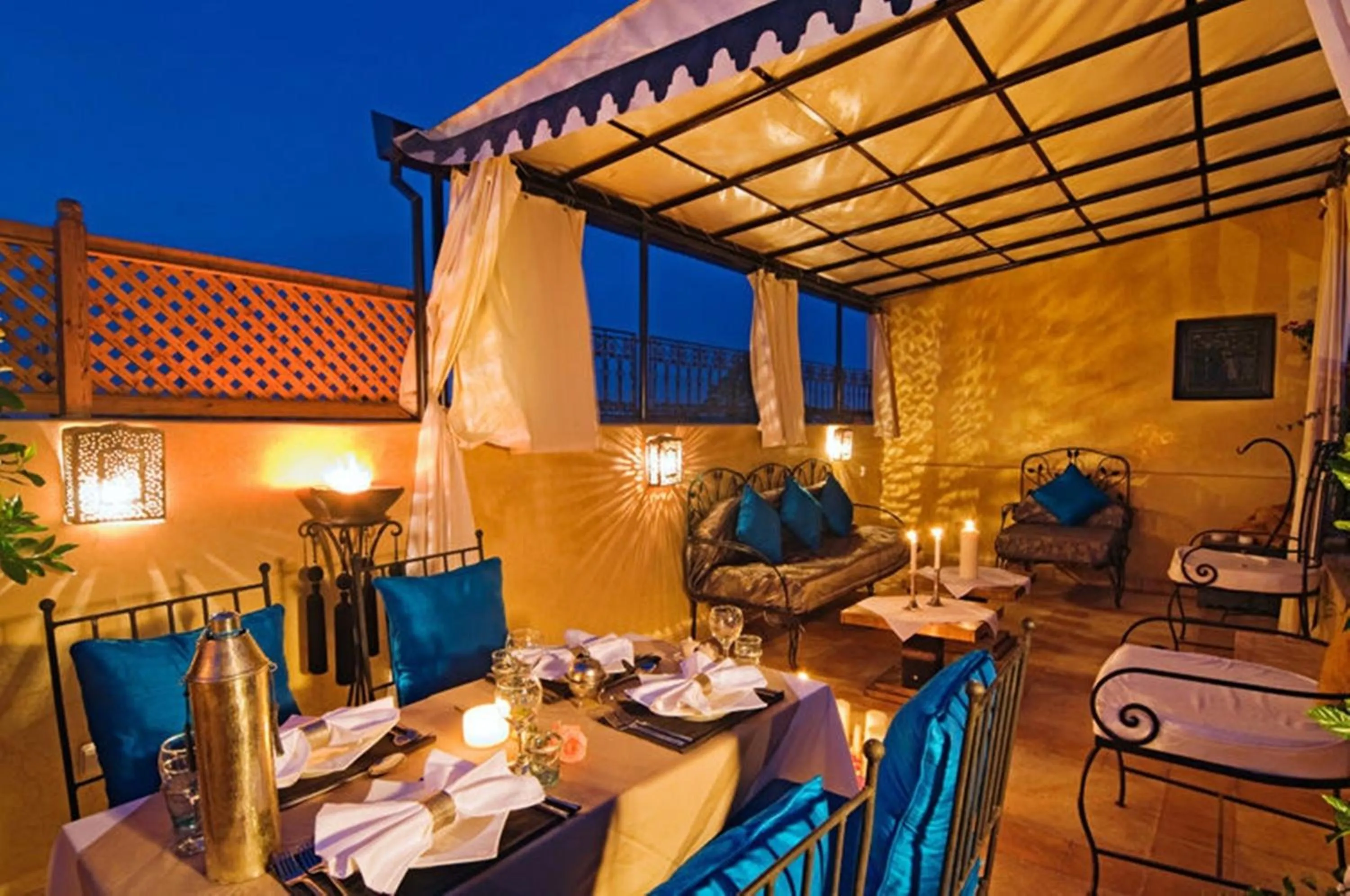 Balcony/Terrace in Riad Cinnamon by Marrakech Riad
