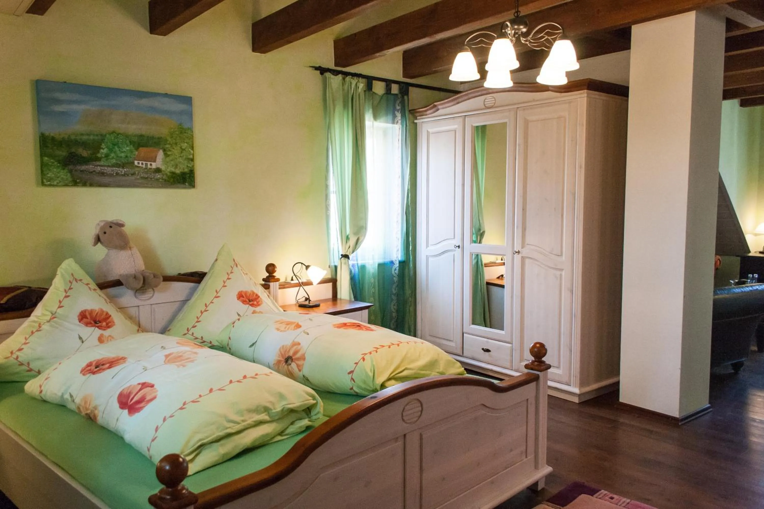 Bed in Cleo´s Hotel Kallstadt
