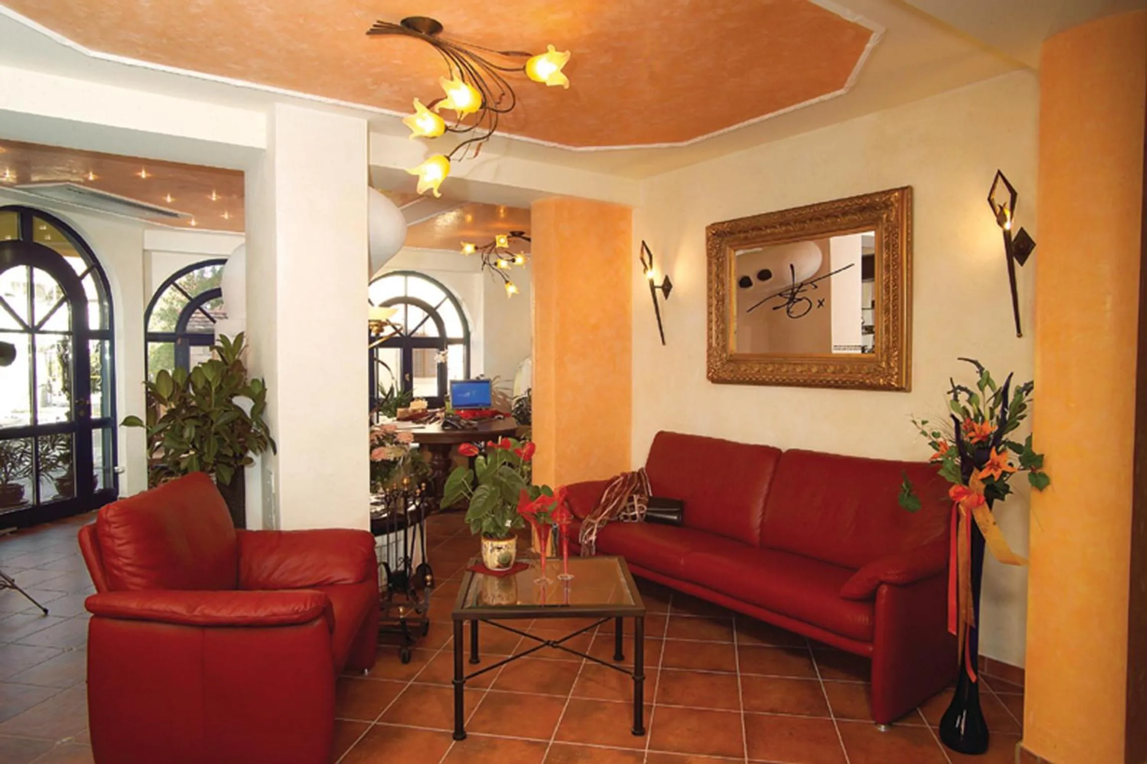 Lobby or reception in Cleo´s Hotel Kallstadt