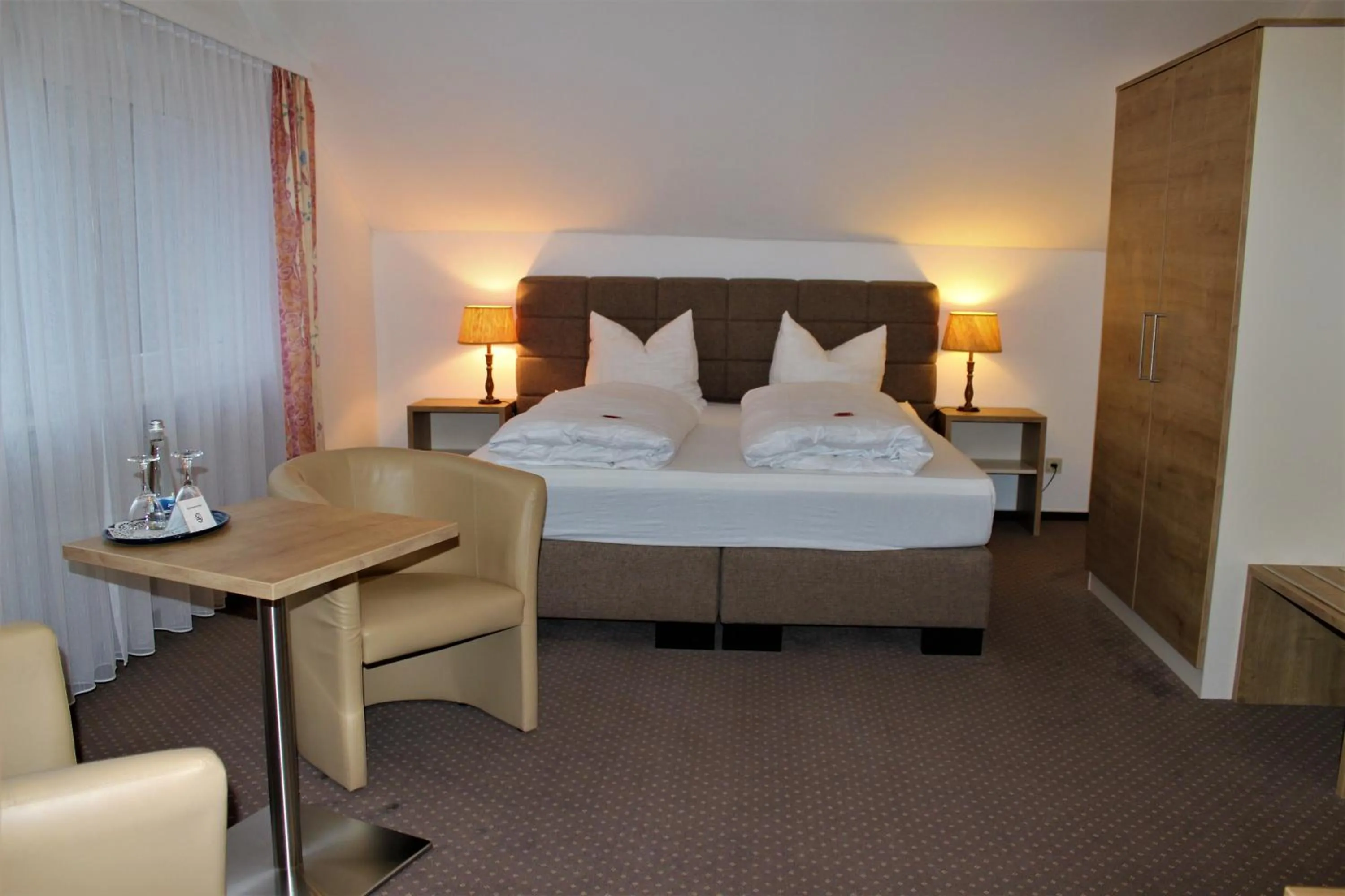 Bed in Hotel Restaurant Weisbrod