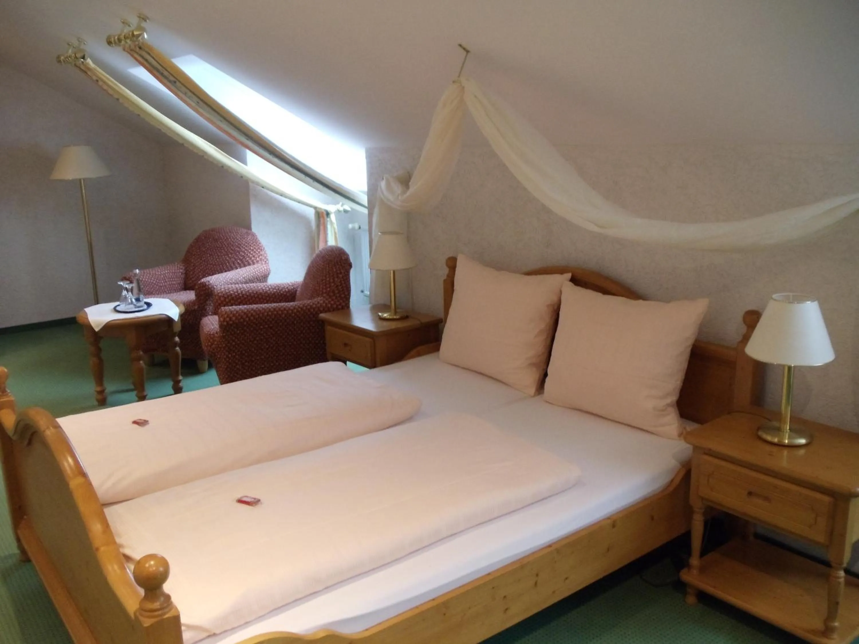 Bed in Hotel Restaurant Weisbrod