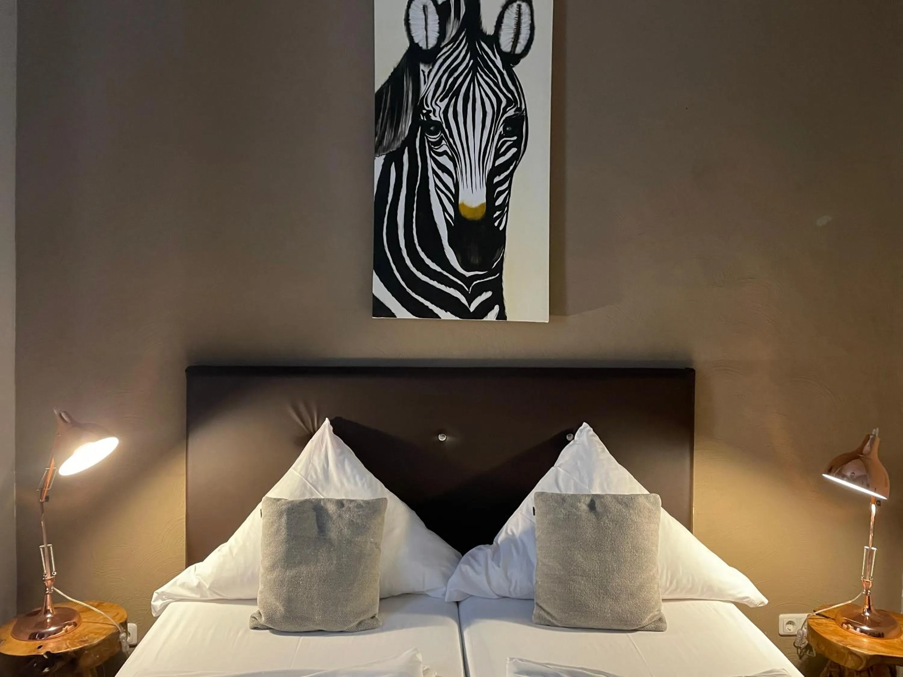 Bed in Hotel Am Volksgarten