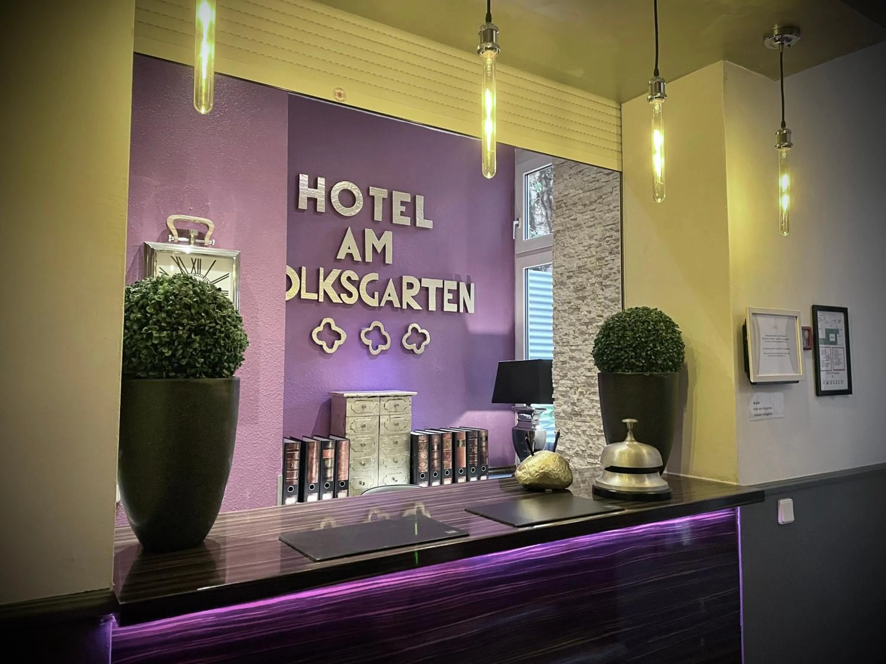 Lobby or reception in Hotel Am Volksgarten