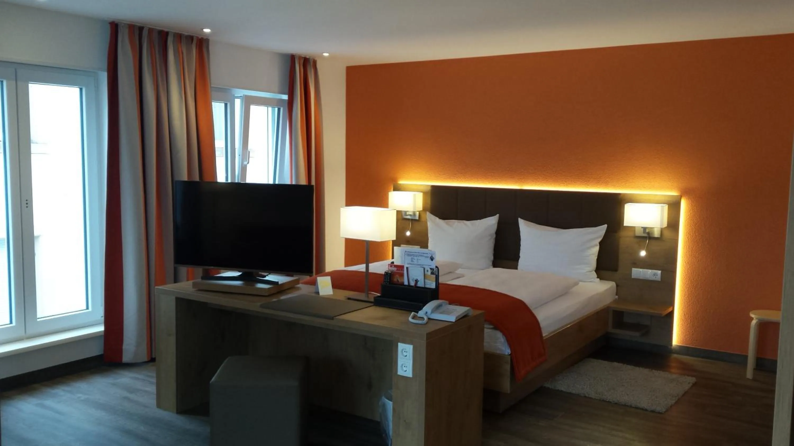 Bed in Hotel-Restaurant Pfälzer Hof