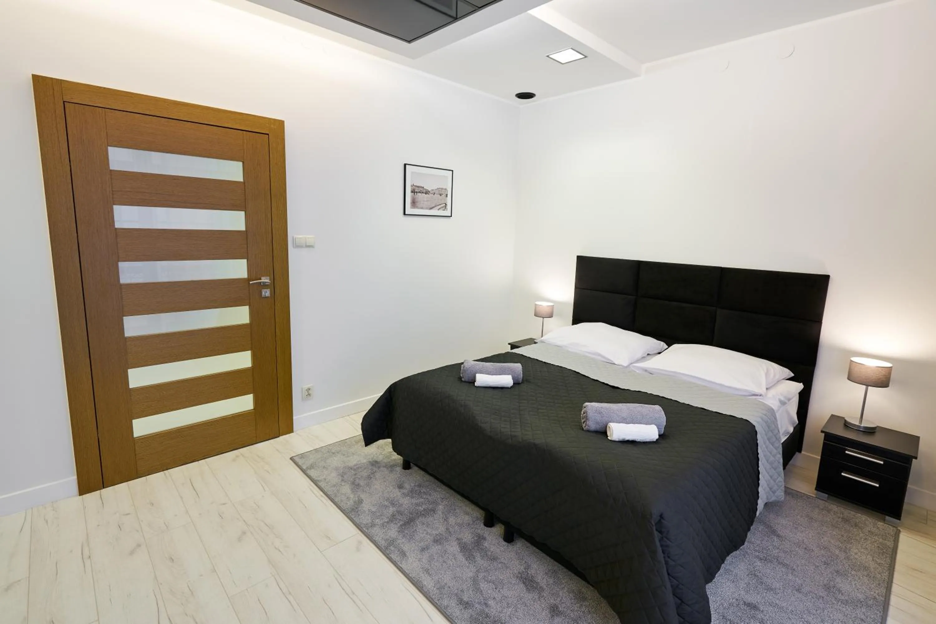 Bedroom, Bed in Prestige Apartamenty VINCI Centrum