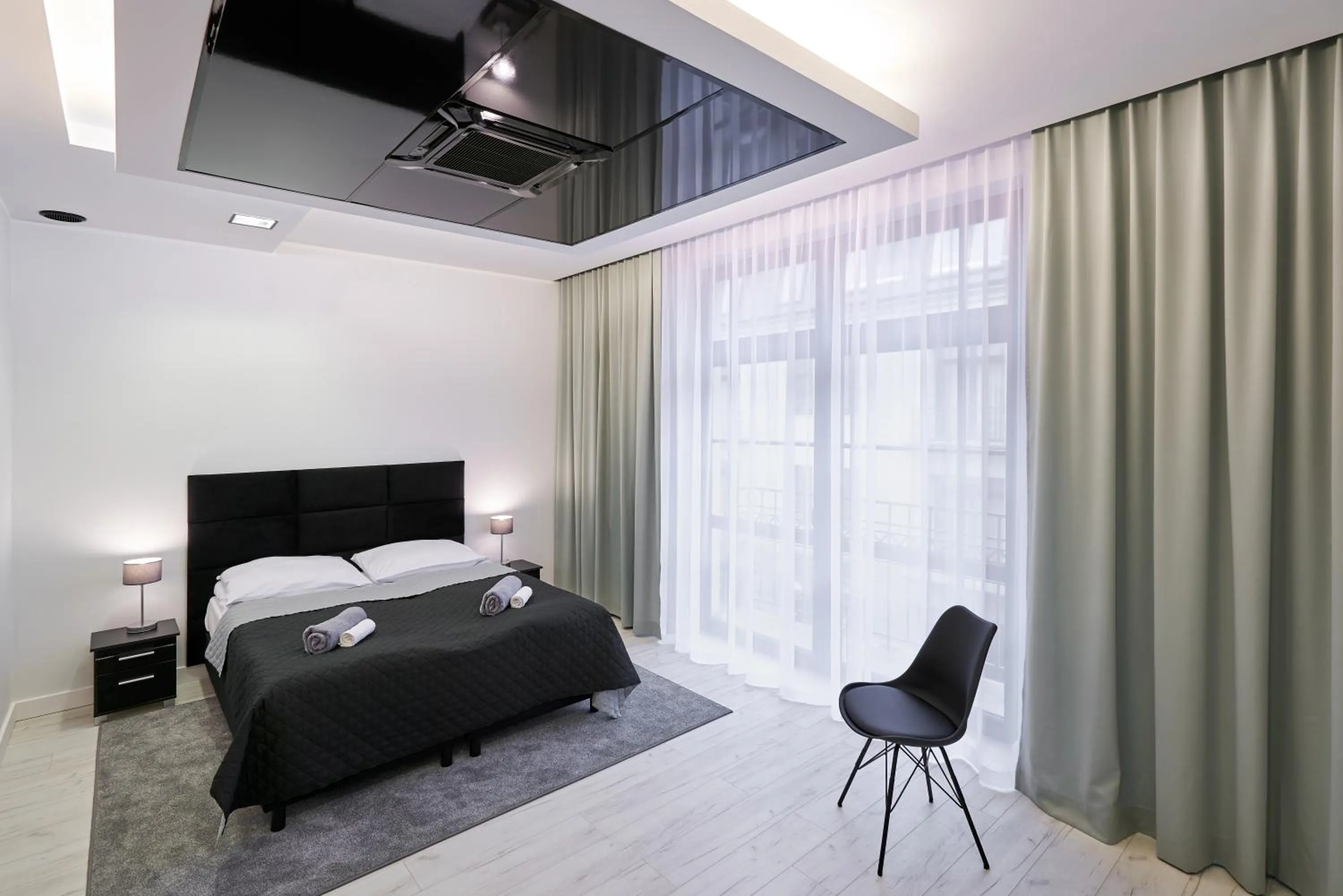 Bedroom, Bed in Prestige Apartamenty VINCI Centrum