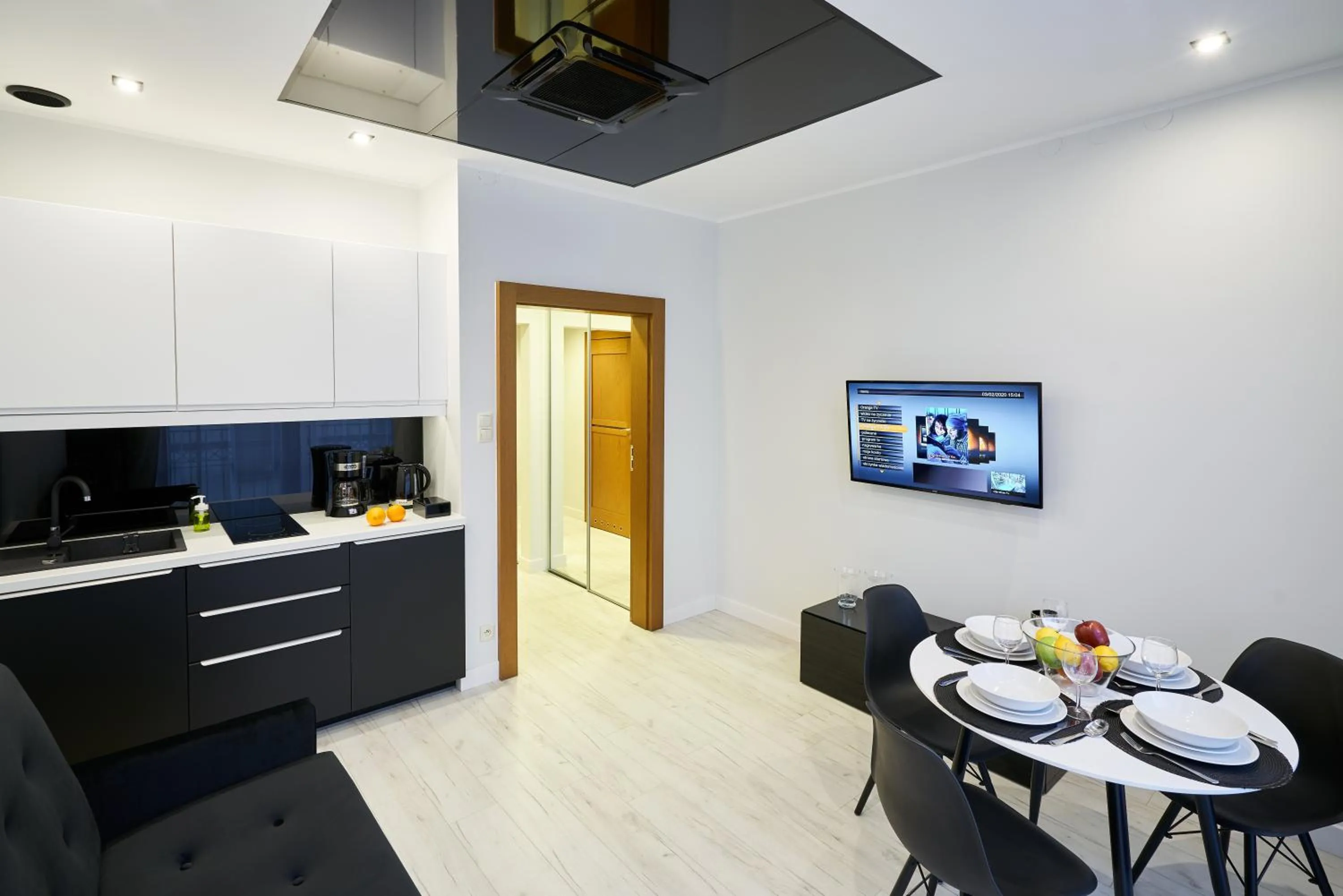 Kitchen or kitchenette in Prestige Apartamenty VINCI Centrum