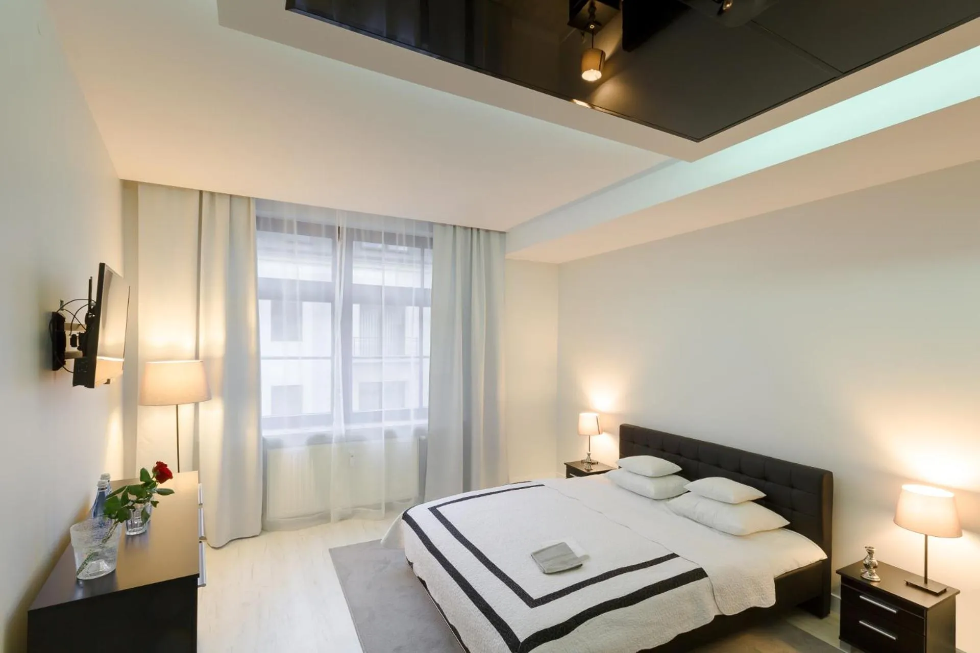 Bedroom, Bed in Prestige Apartamenty VINCI Centrum