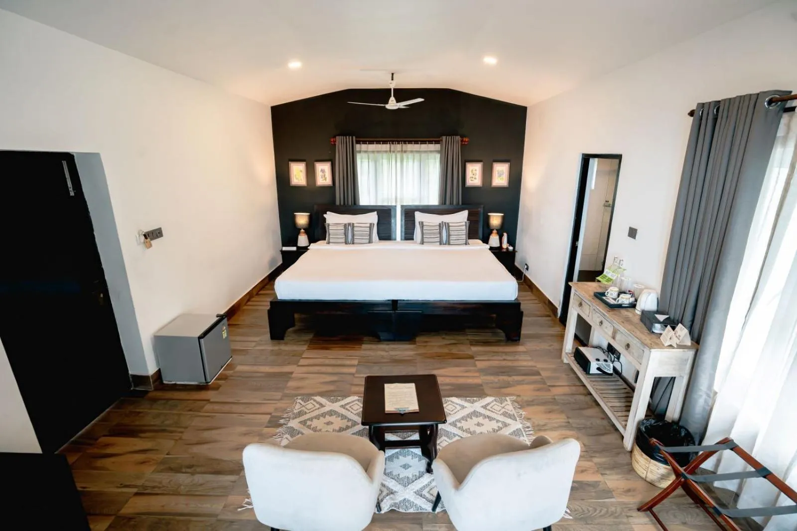 Bed in The Temi Bungalow South Sikkim