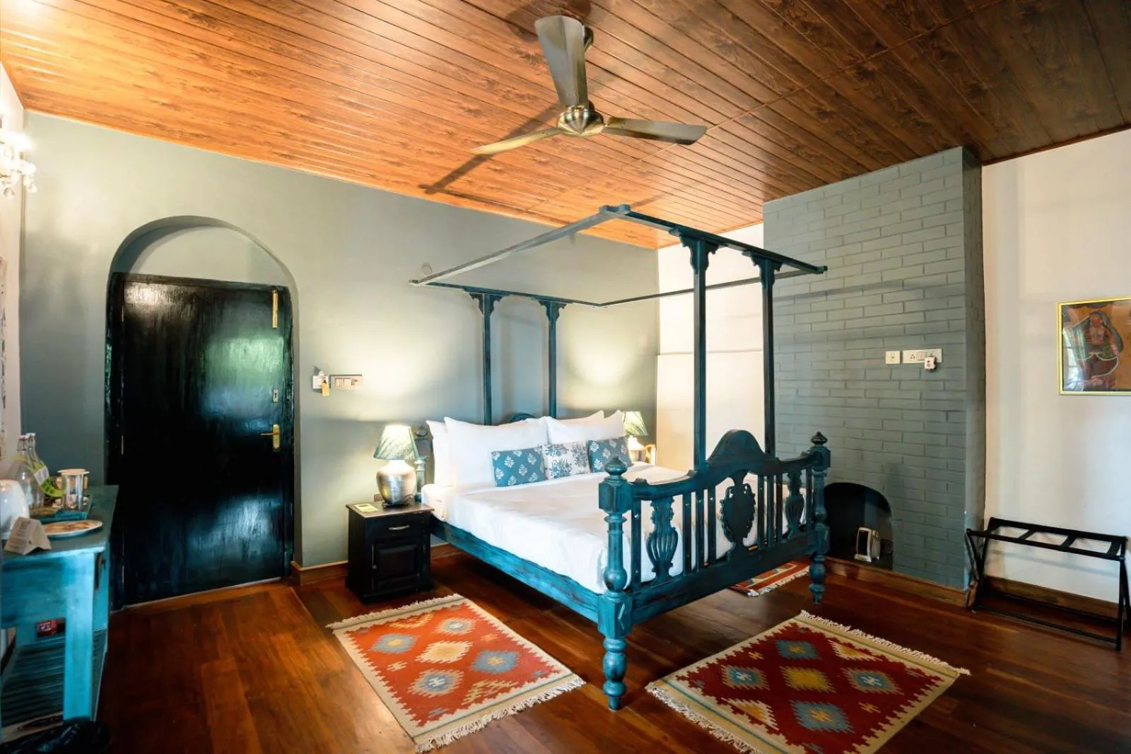 Bed in The Temi Bungalow South Sikkim