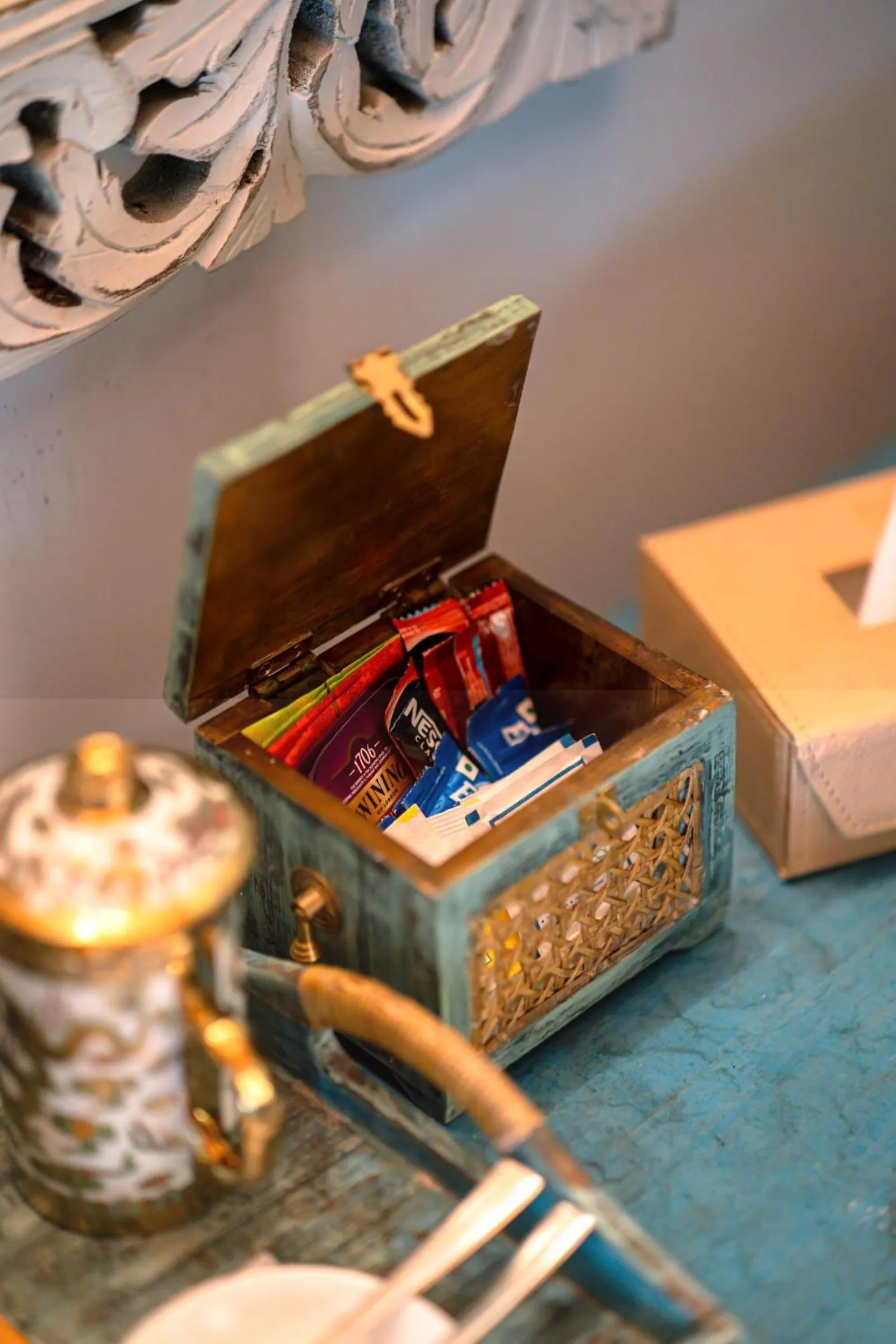 Bed in The Temi Bungalow South Sikkim