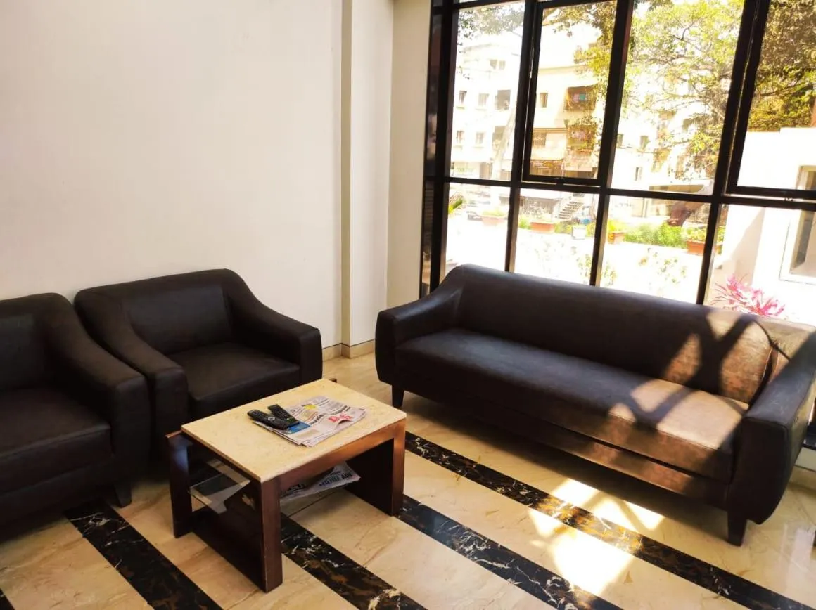 Seating area in Hotel Manasi INN