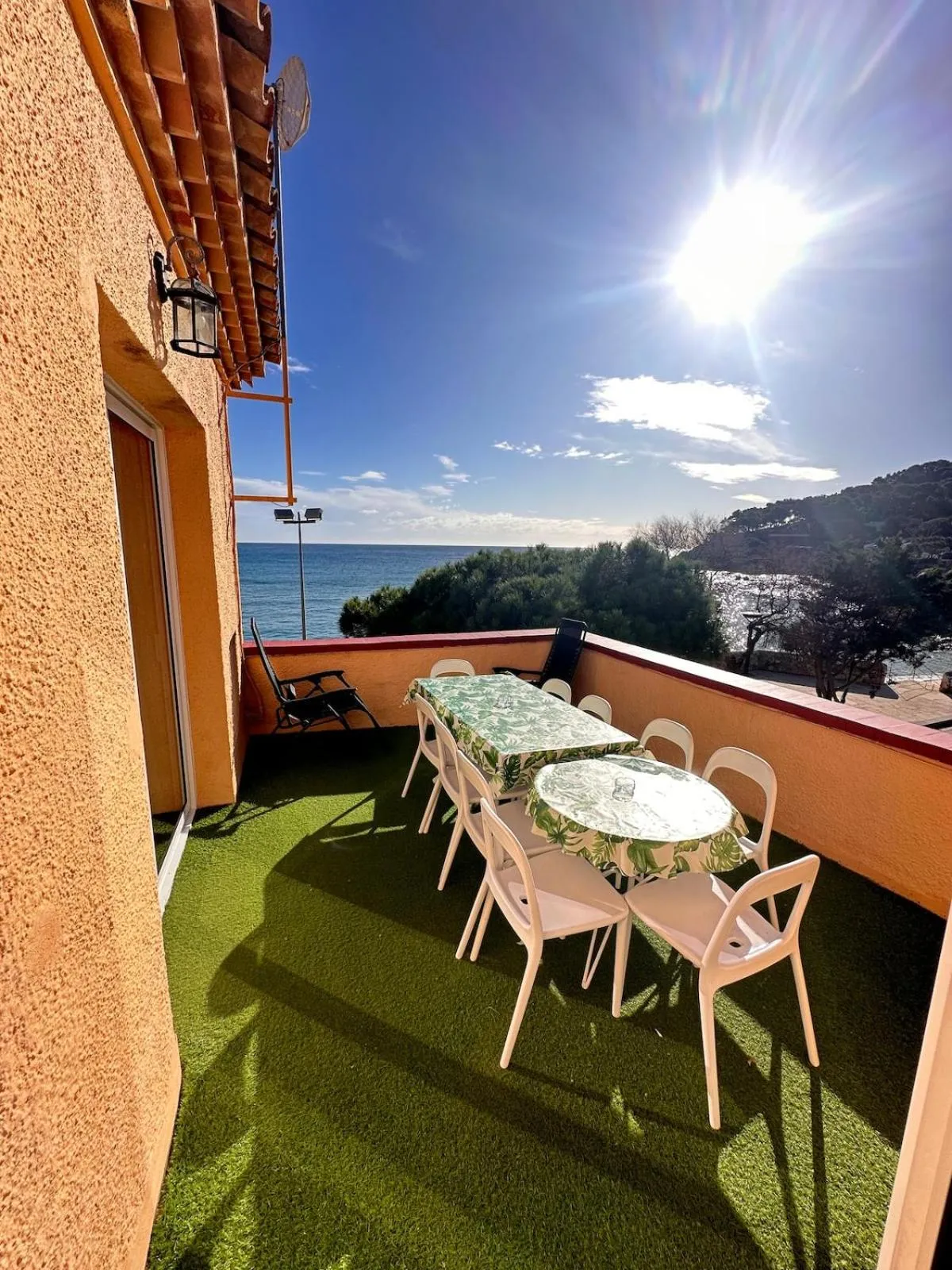 Balcony/Terrace in Apartamento con jardín a 11 metros de la playa. CG.