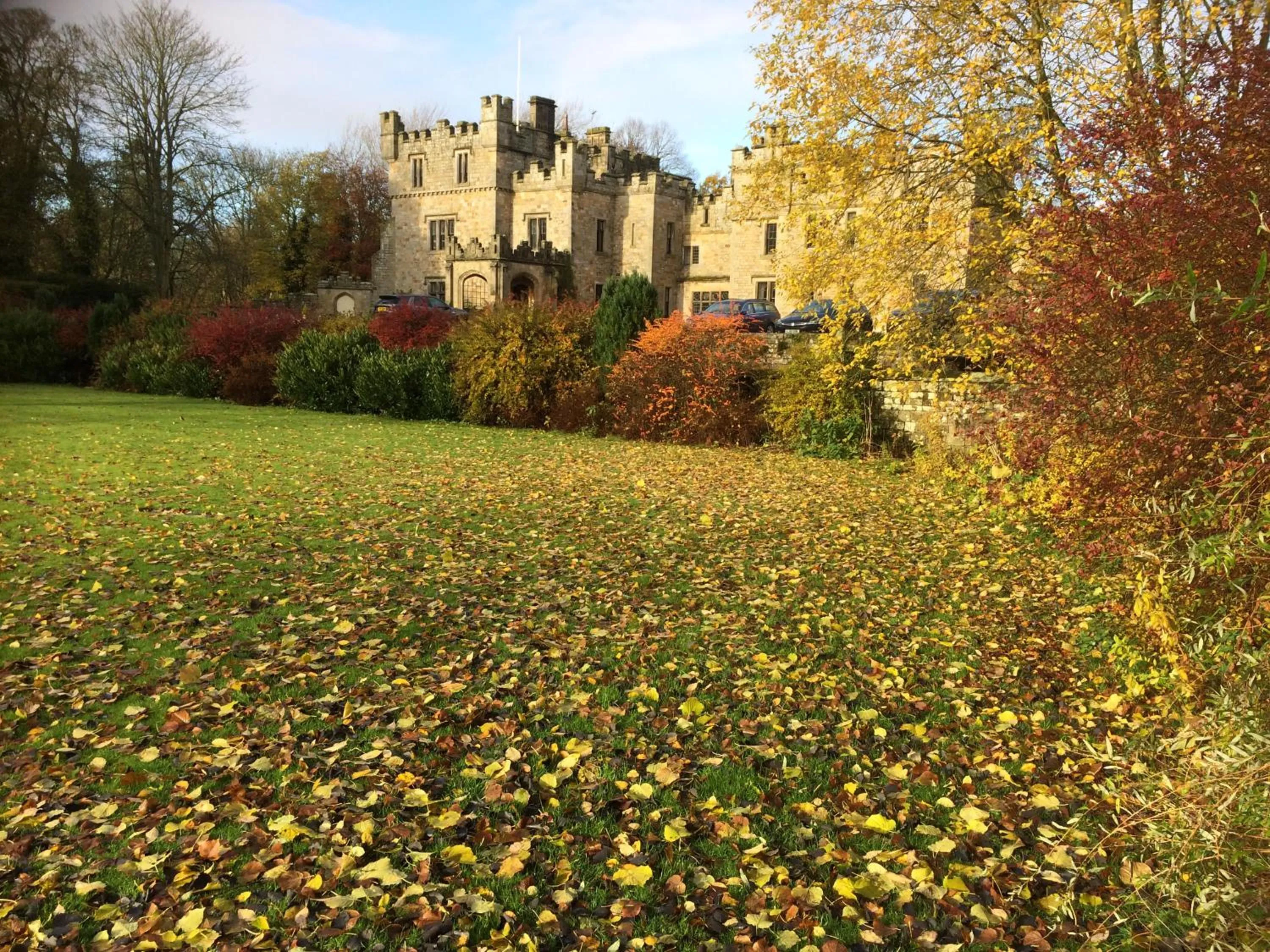 Natural landscape in Otterburn Castle