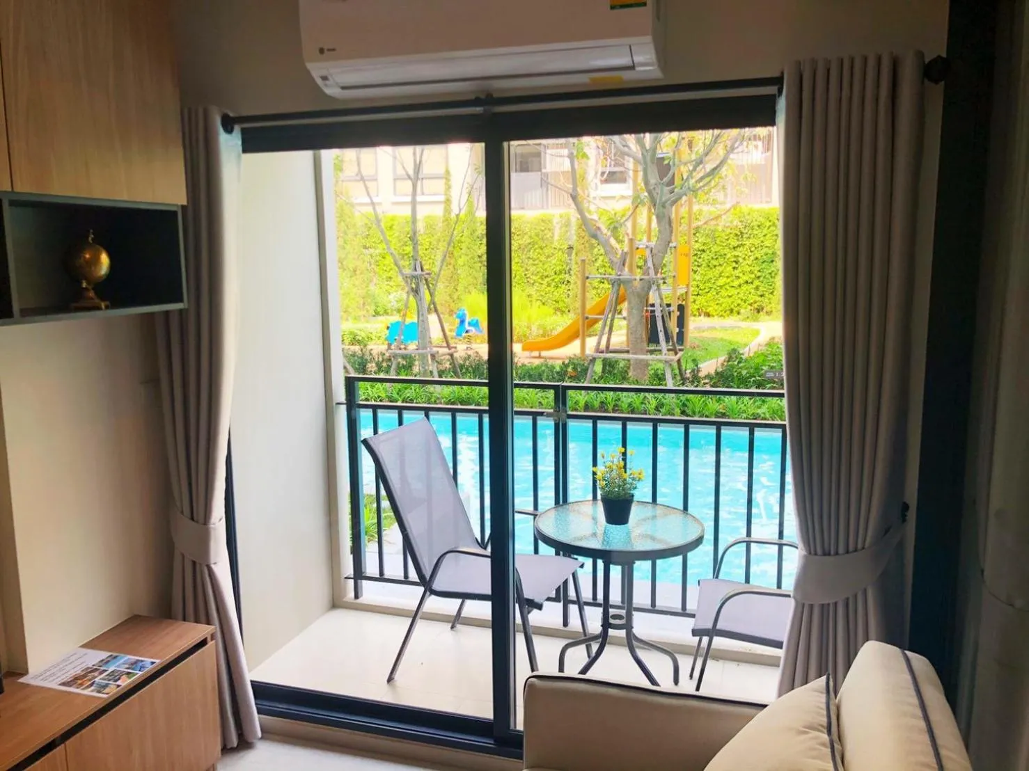 Balcony/Terrace in La Casita pool access condo HuaHin