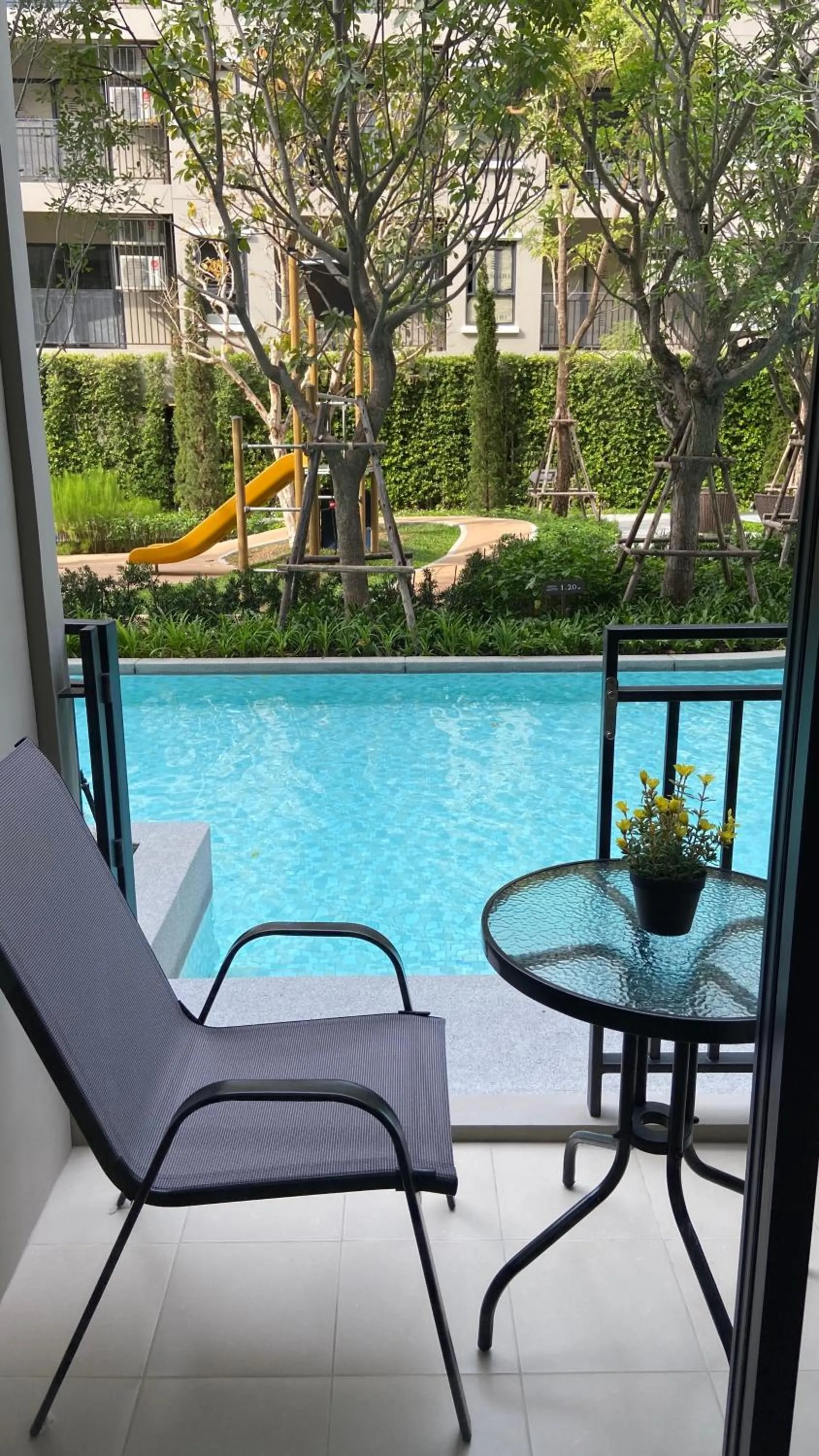Balcony/Terrace in La Casita pool access condo HuaHin