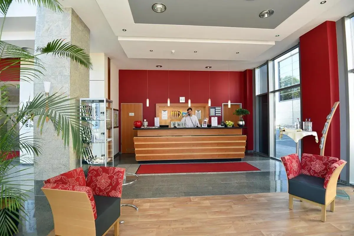 Lobby or reception in City Hotel Suhl Lobby or reception in City Hotel Suhl