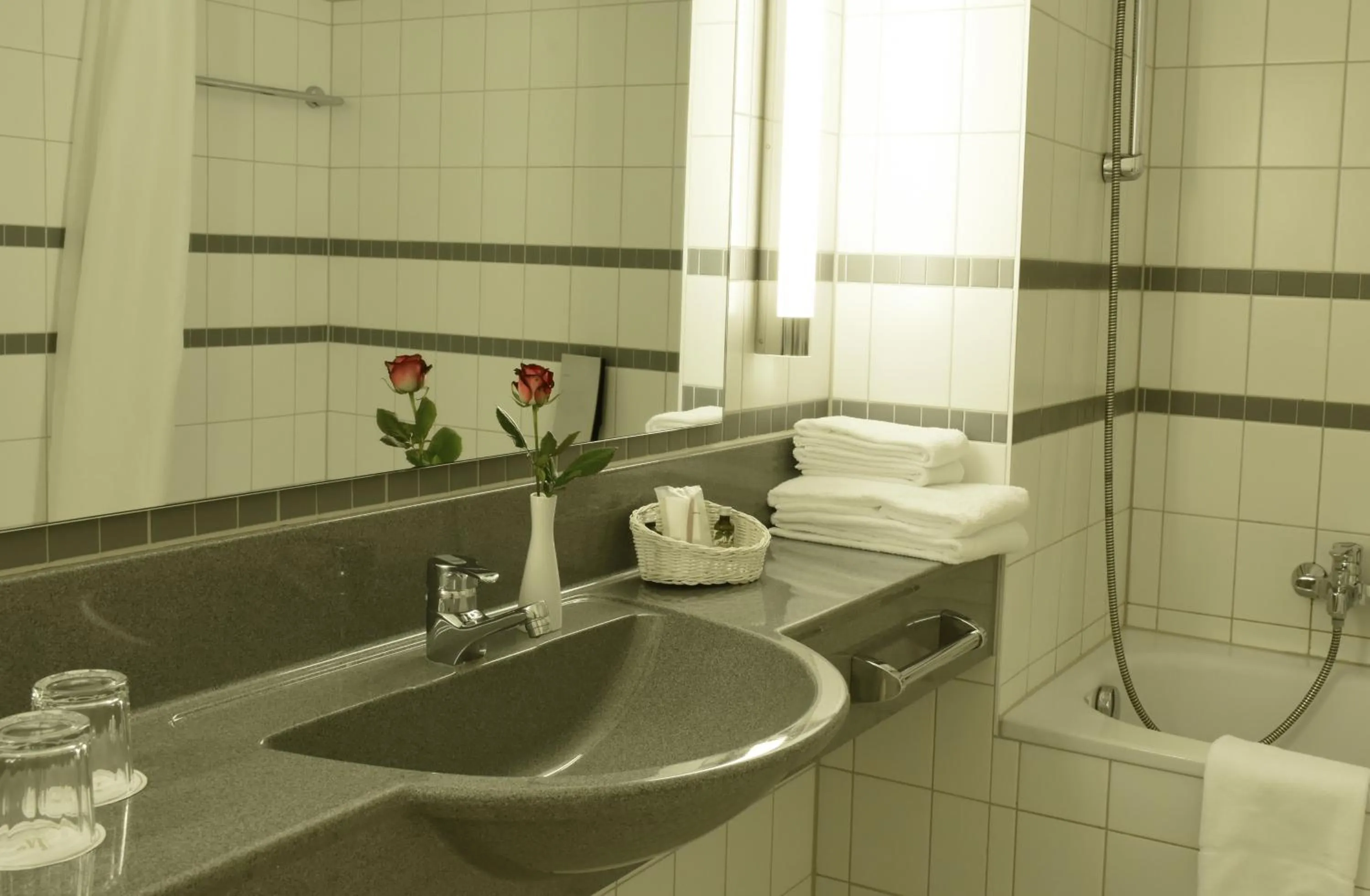 Bathroom in City Hotel Suhl