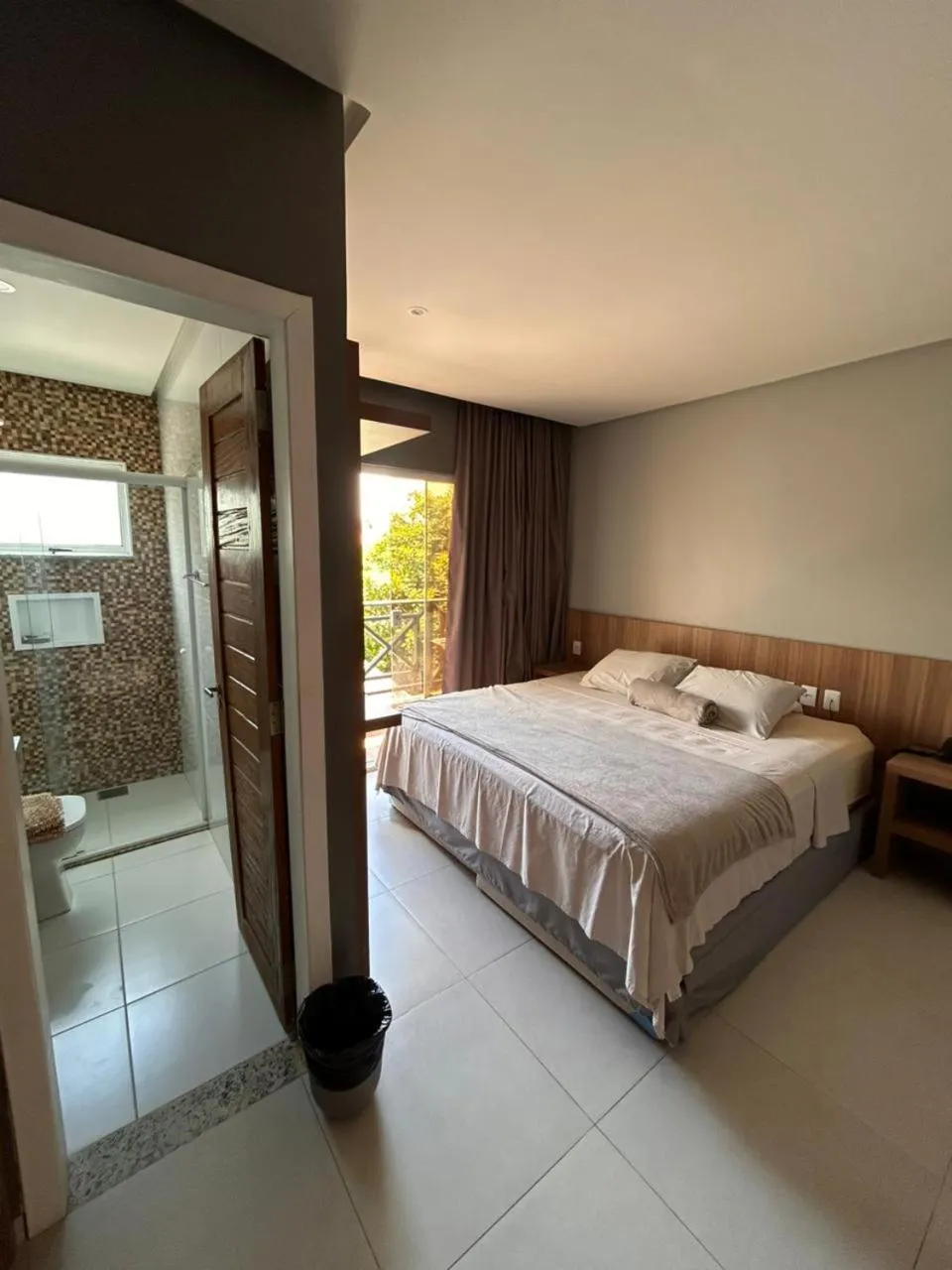 Photo of the whole room, Bed in Chalé Murici Lençóis