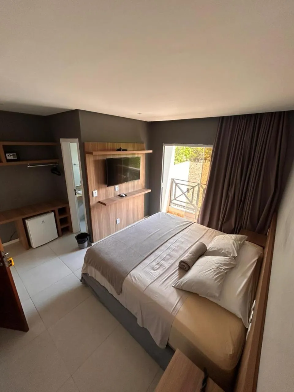 Photo of the whole room, Bed in Chalé Murici Lençóis