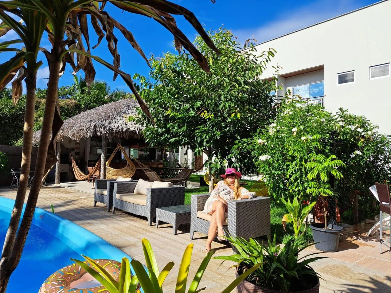 Seating area in Chalé Murici Lençóis