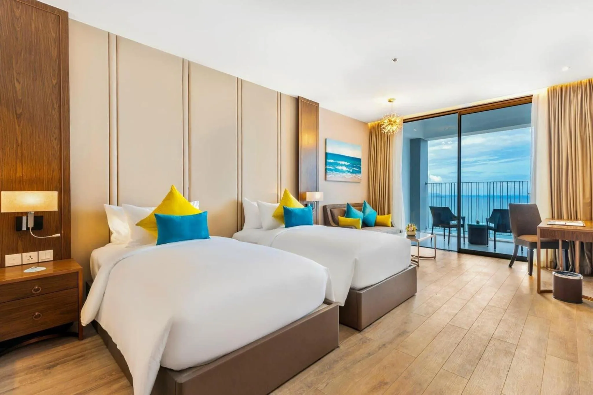 Bedroom, Bed in Homie Panorama Beachfront Residences Nha Trang