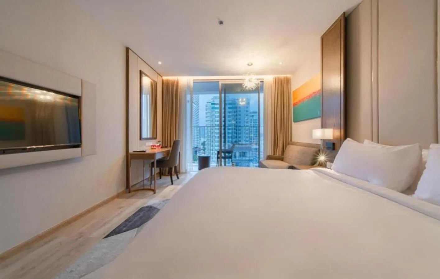 Bed in Homie Panorama Beachfront Residences Nha Trang