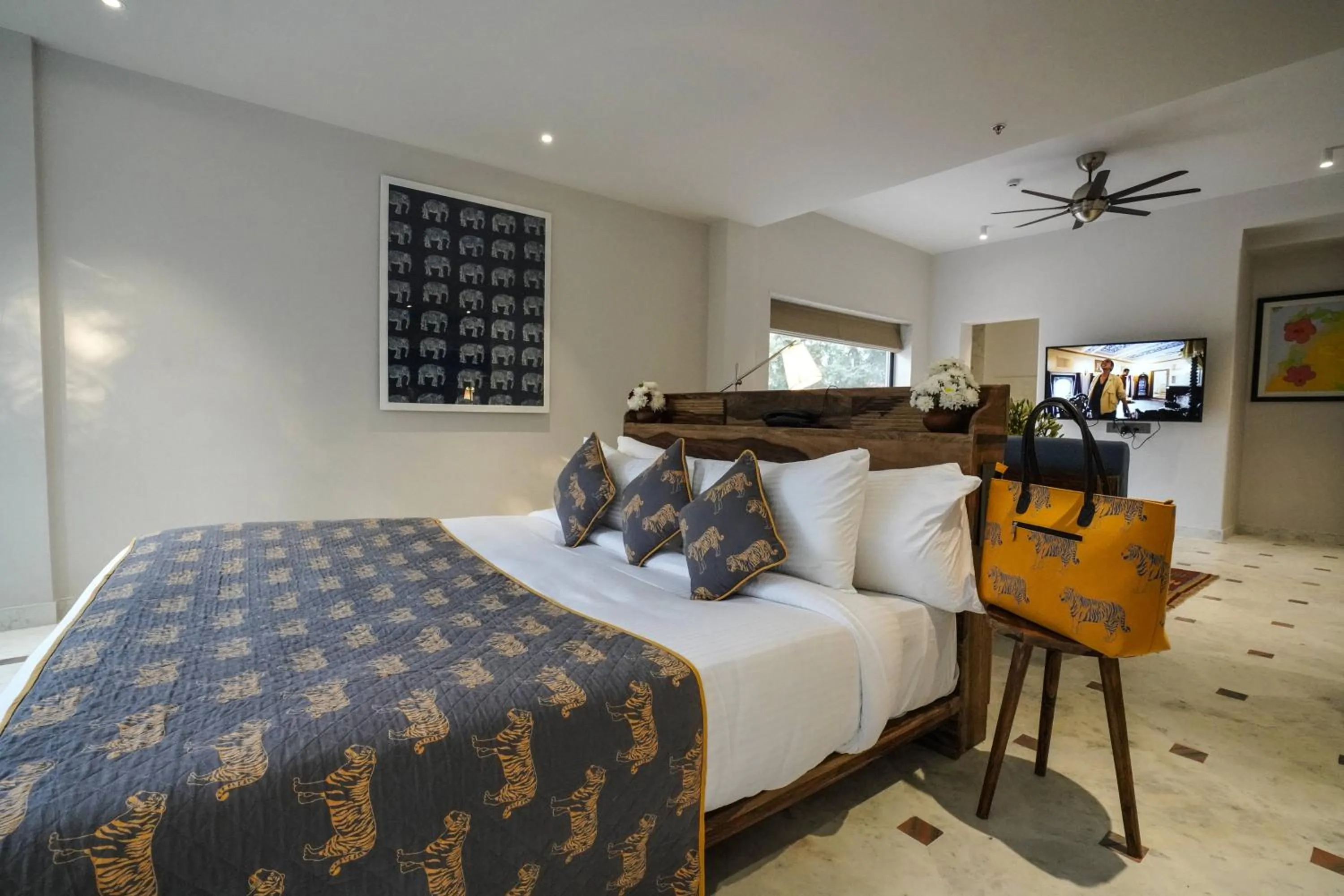 Bed in Brij Nest, Jaipur - An All Suite Boutique Hotel