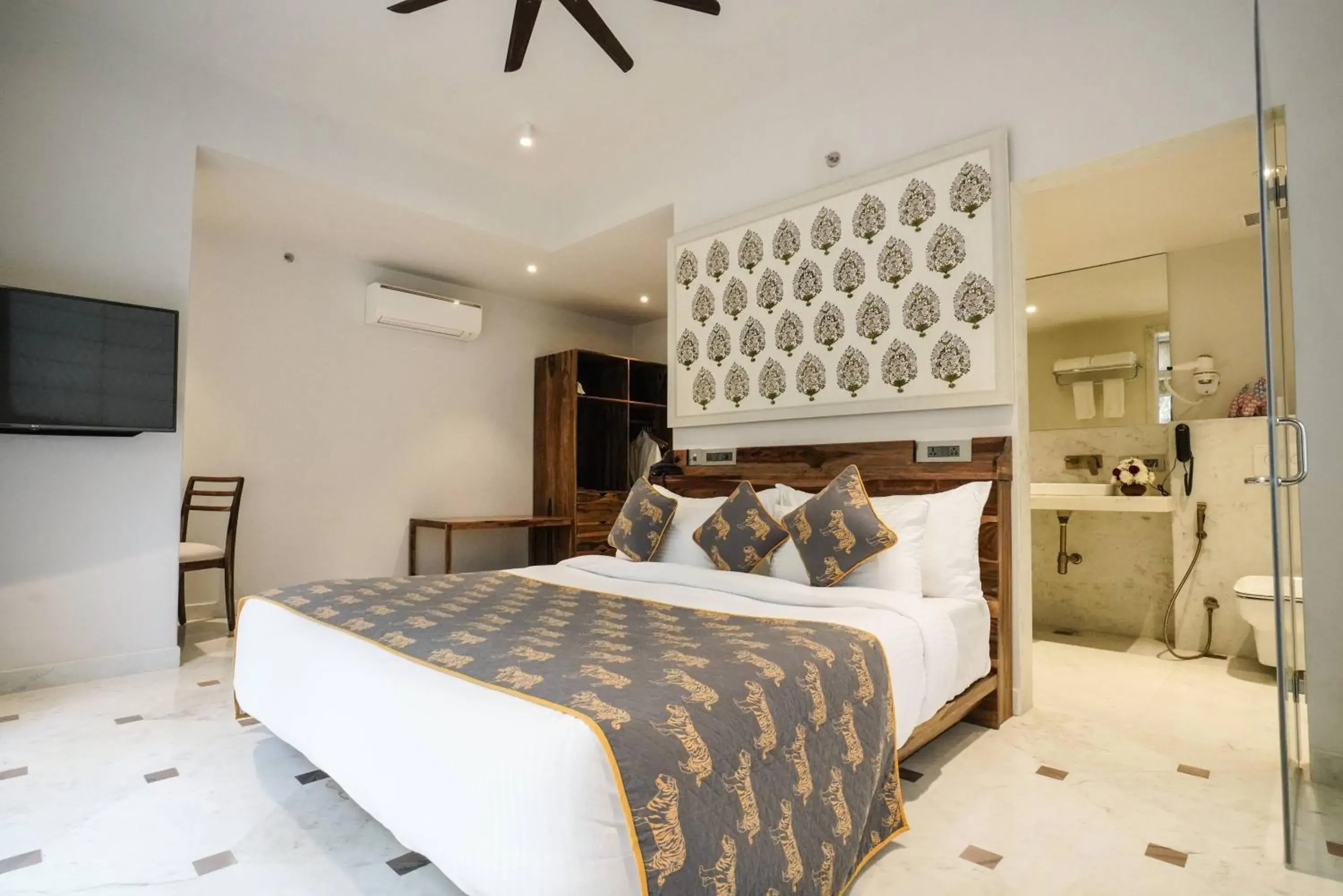 Bed in Brij Nest, Jaipur - An All Suite Boutique Hotel Bed in Brij Nest, Jaipur - An All Suite Boutique Hotel