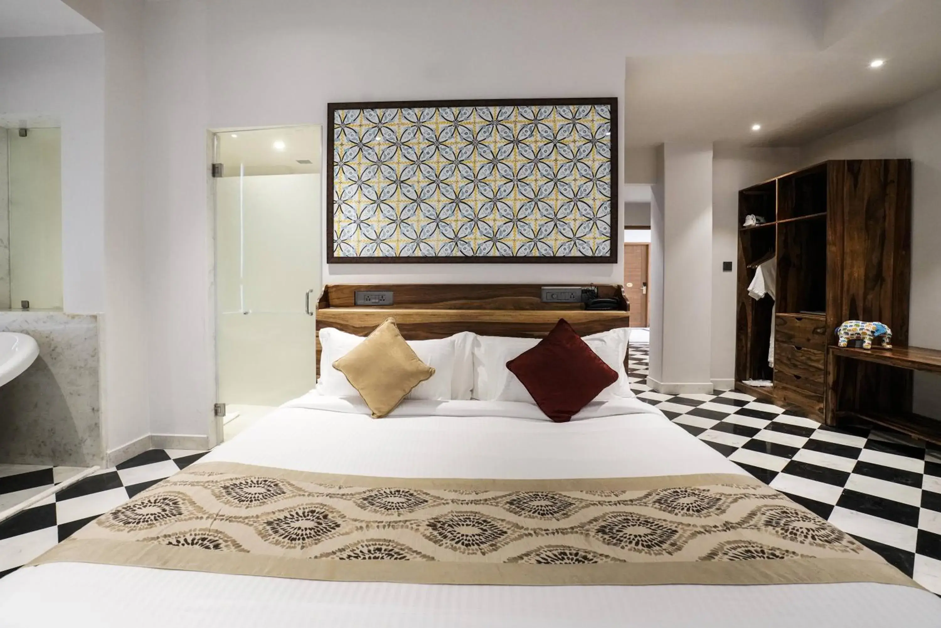 Bed in Brij Nest, Jaipur - An All Suite Boutique Hotel Bed in Brij Nest, Jaipur - An All Suite Boutique Hotel