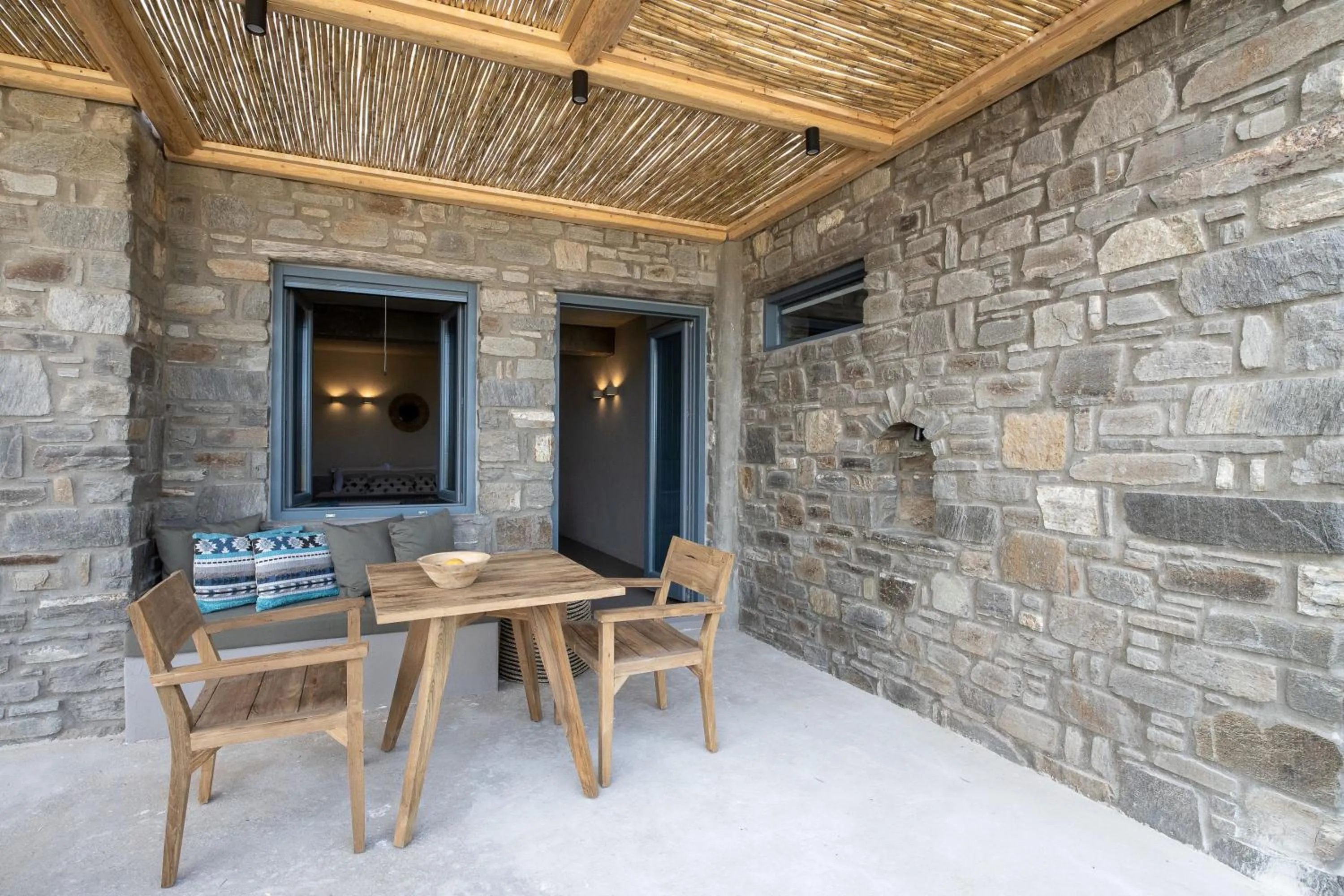 Patio in Seesoo Paros Beachfront Resort