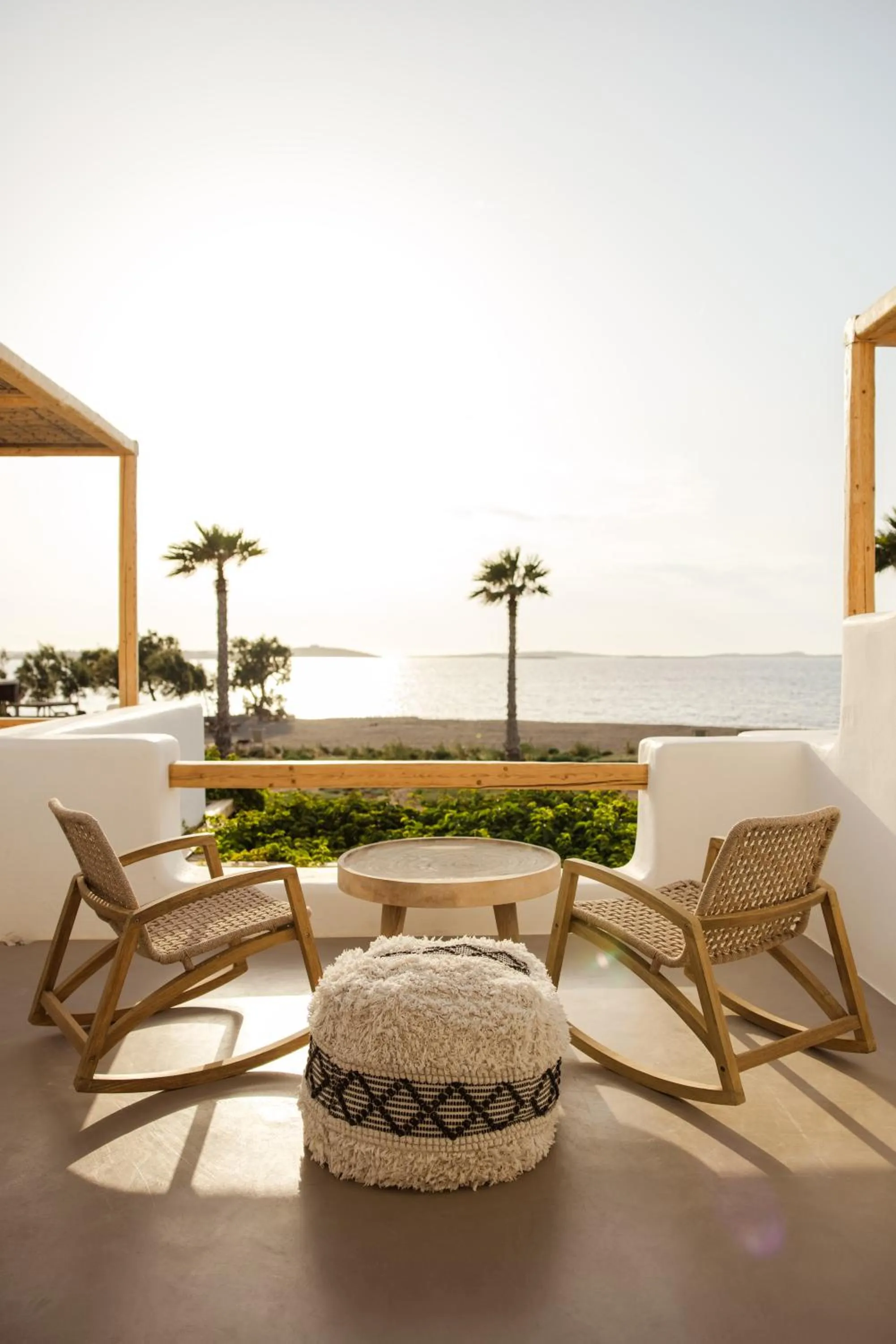 Patio in Seesoo Paros Beachfront Resort