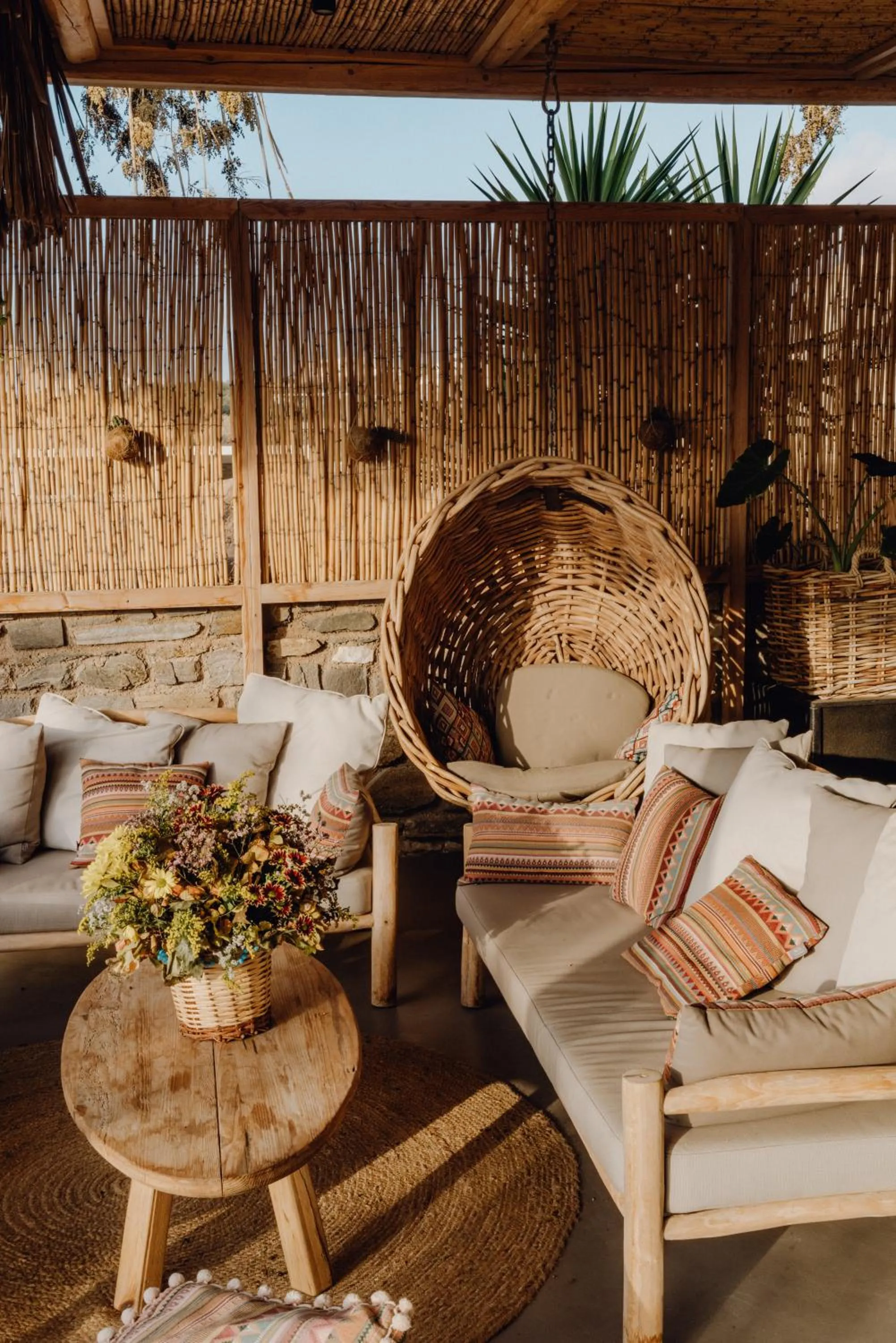 Seating area in Seesoo Paros Beachfront Resort