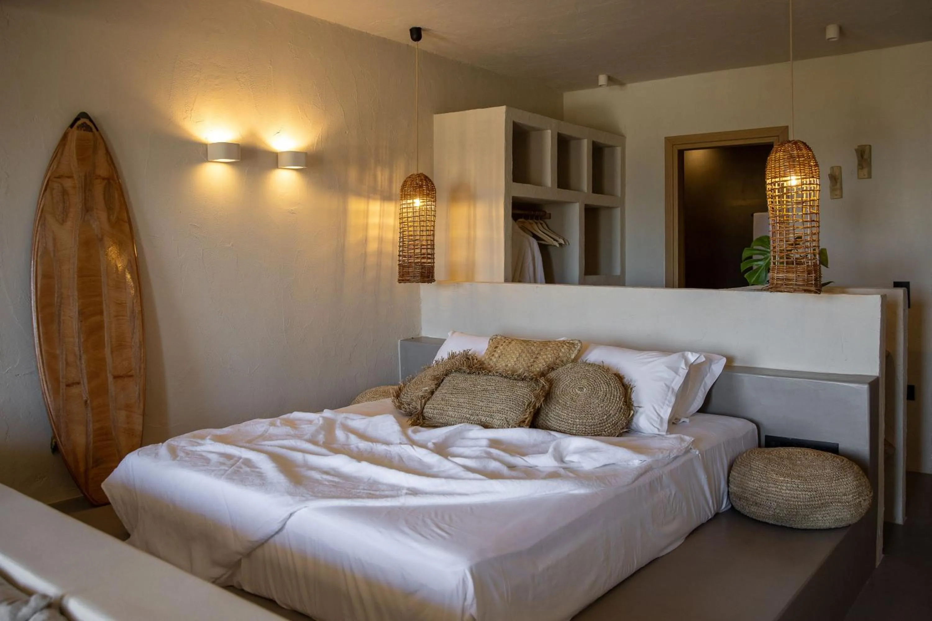 Bed in Seesoo Paros Beachfront Resort