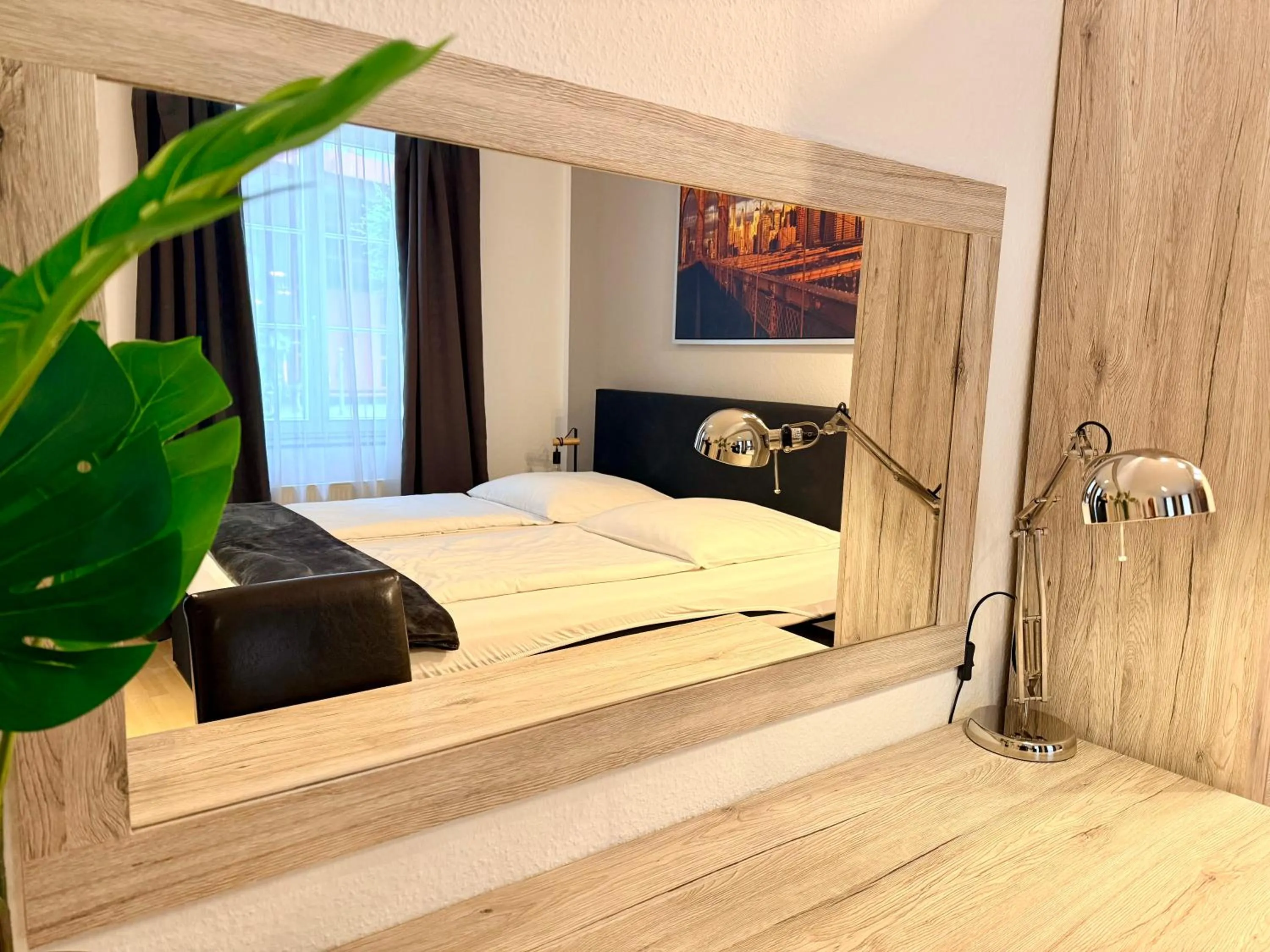 Bed in Altstadthotel Hayk am Rhein