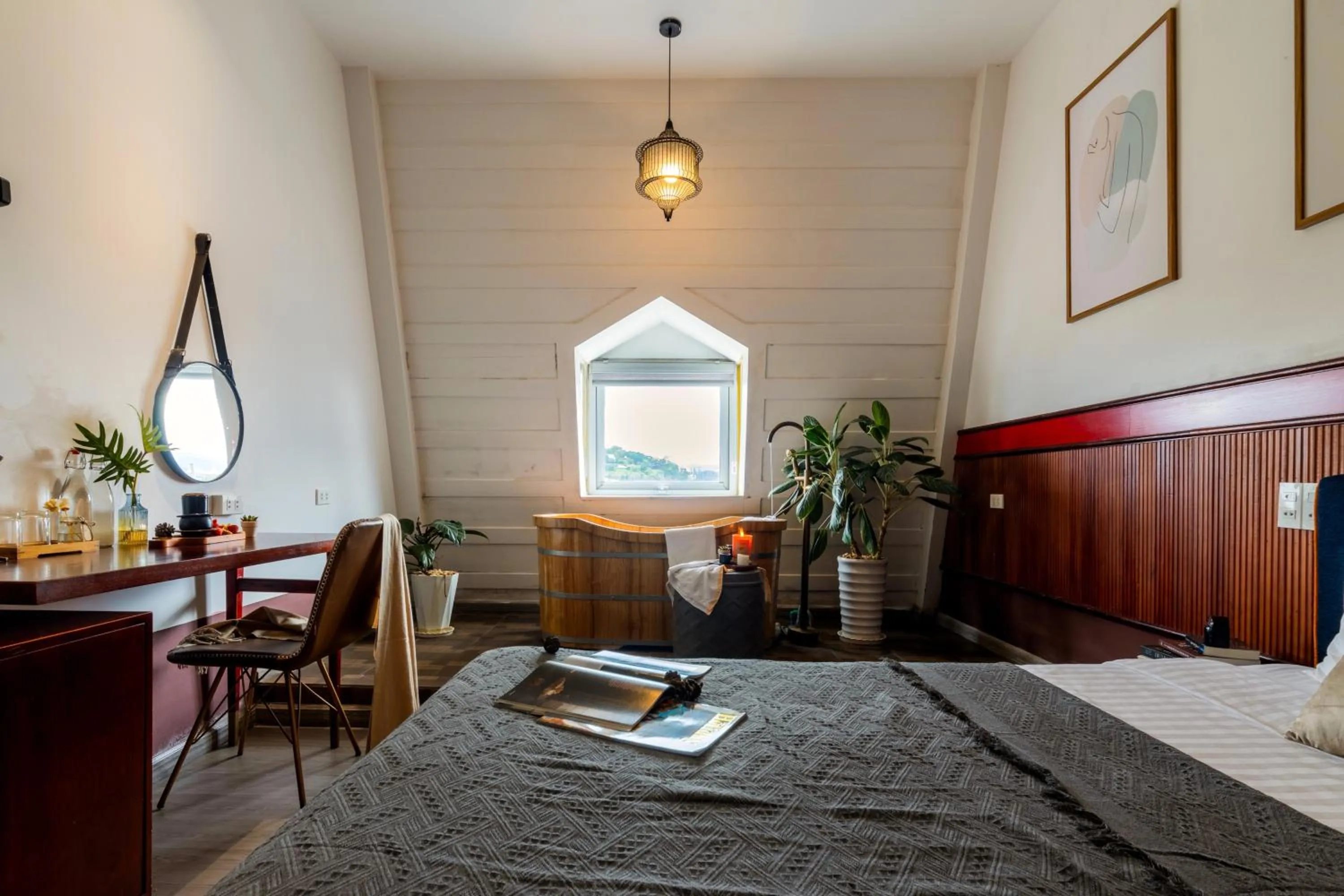 Bed in Casanova Dalat Hotel