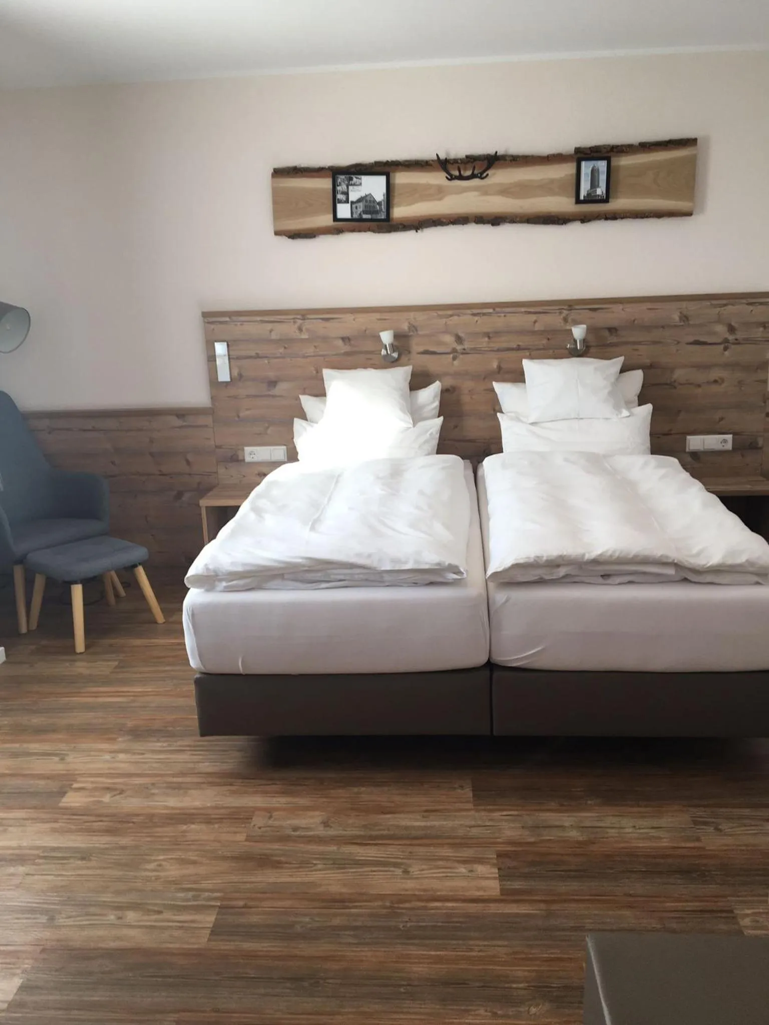 Bed in Hotel Post mit Klimaanlage