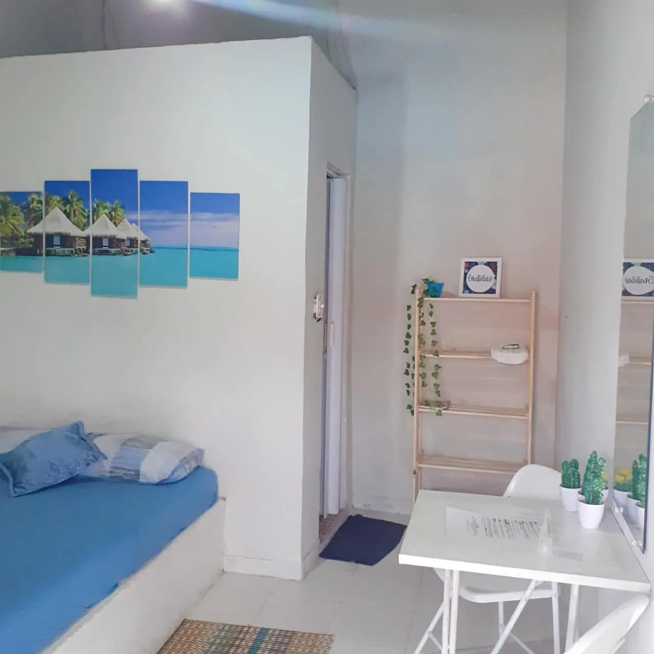 Bed in Pousada da Praia