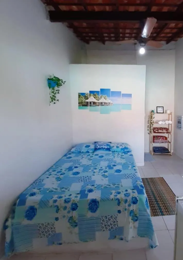 Bed in Pousada da Praia