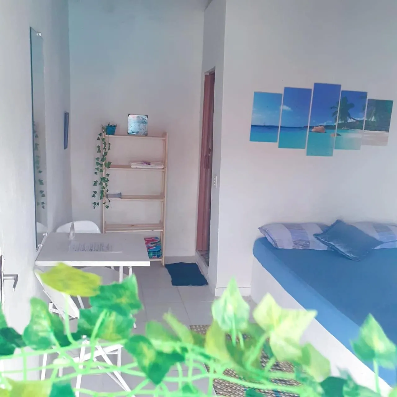 Bed in Pousada da Praia