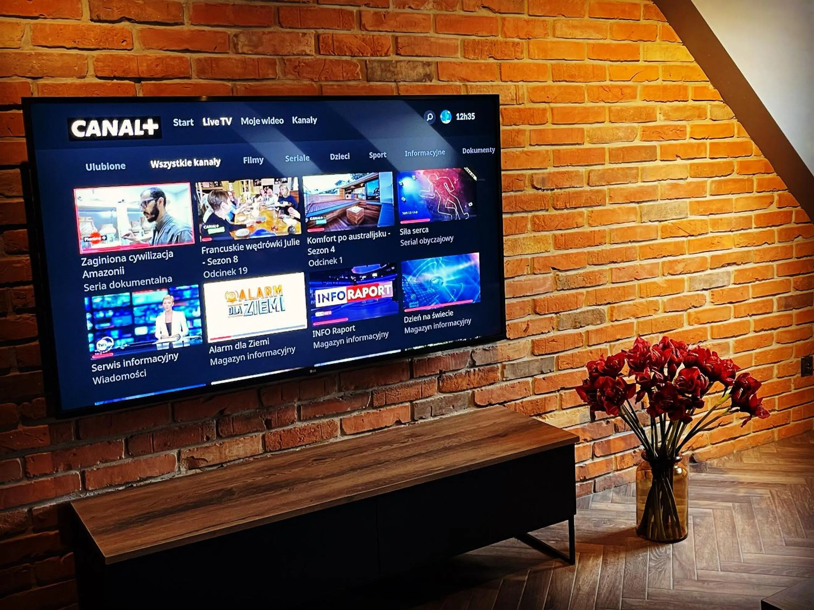 TV and multimedia in Old Town Luxury Apartments Zgorzelec