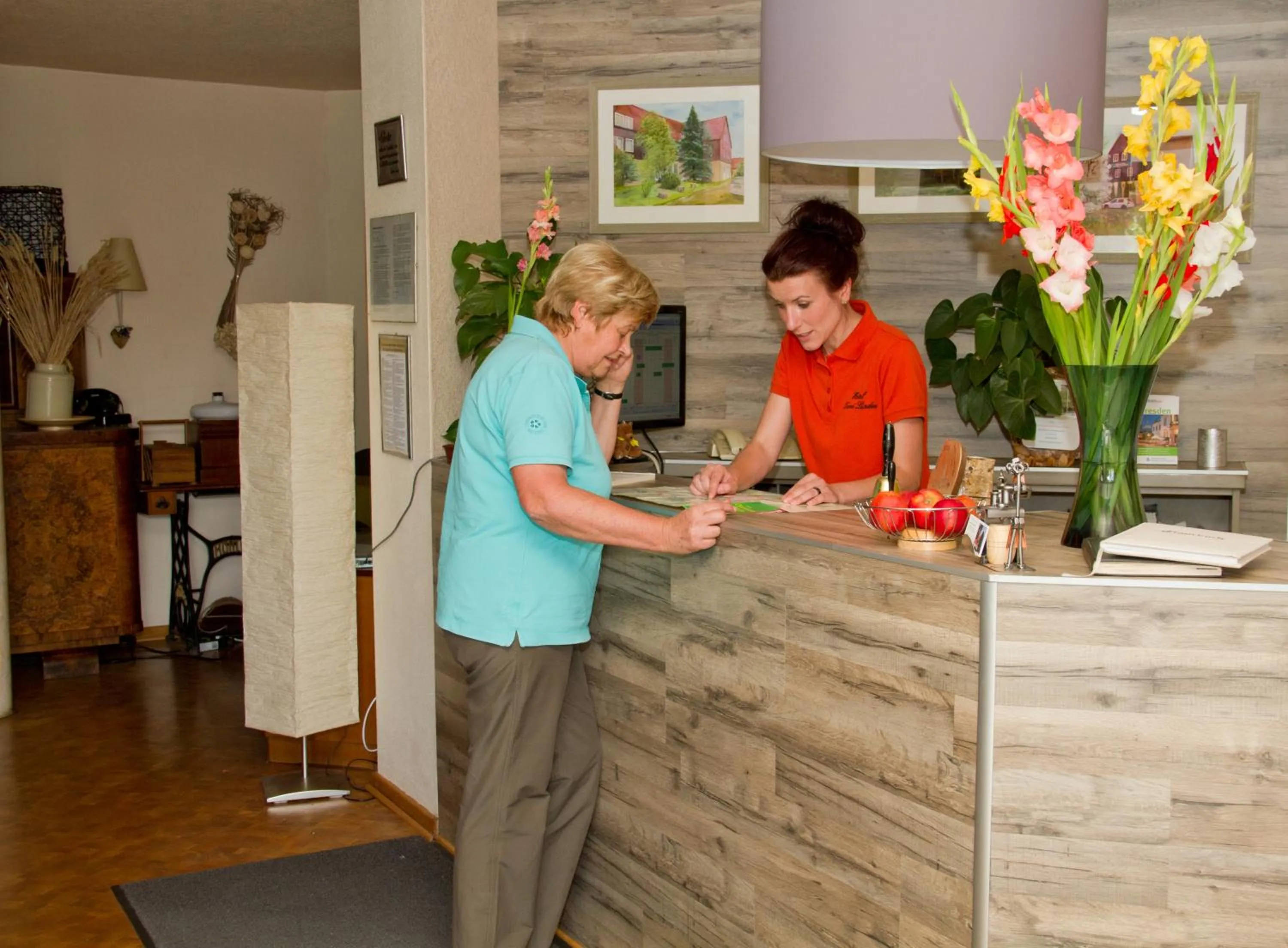 Lobby or reception in Hotel Zwei Linden