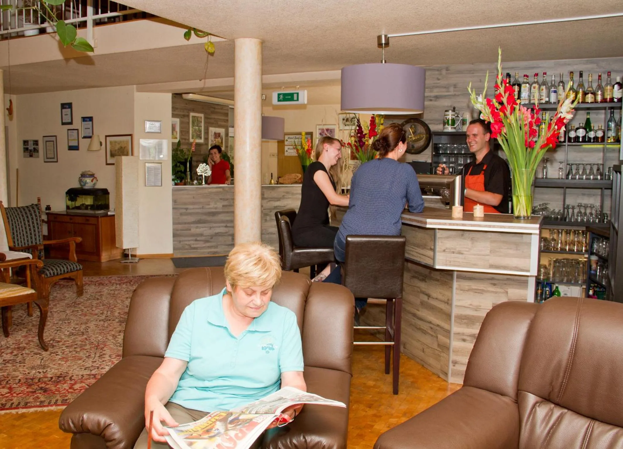 Lounge or bar in Hotel Zwei Linden