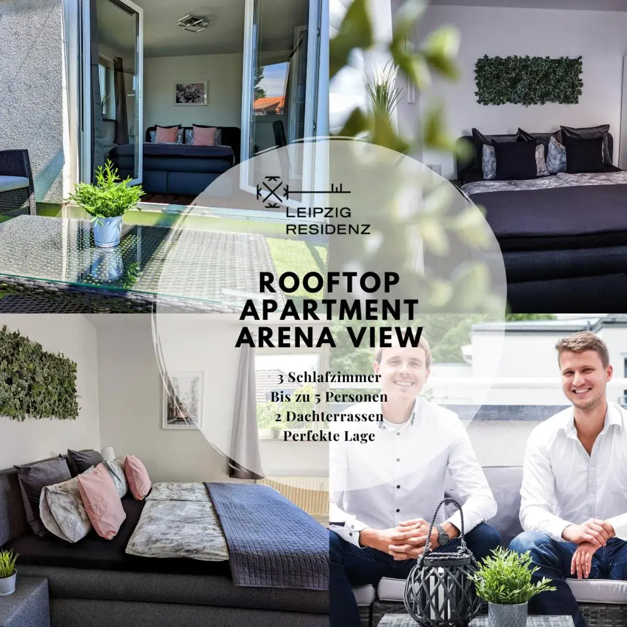 Leipzig-Residenz Waldstraße am Zoo und Red Bull Arena , Rooftop Apartment mit 2 Dachterrassen Leipzig-Residenz Waldstraße am Zoo und Red Bull Arena , Rooftop Apartment mit 2 Dachterrassen
