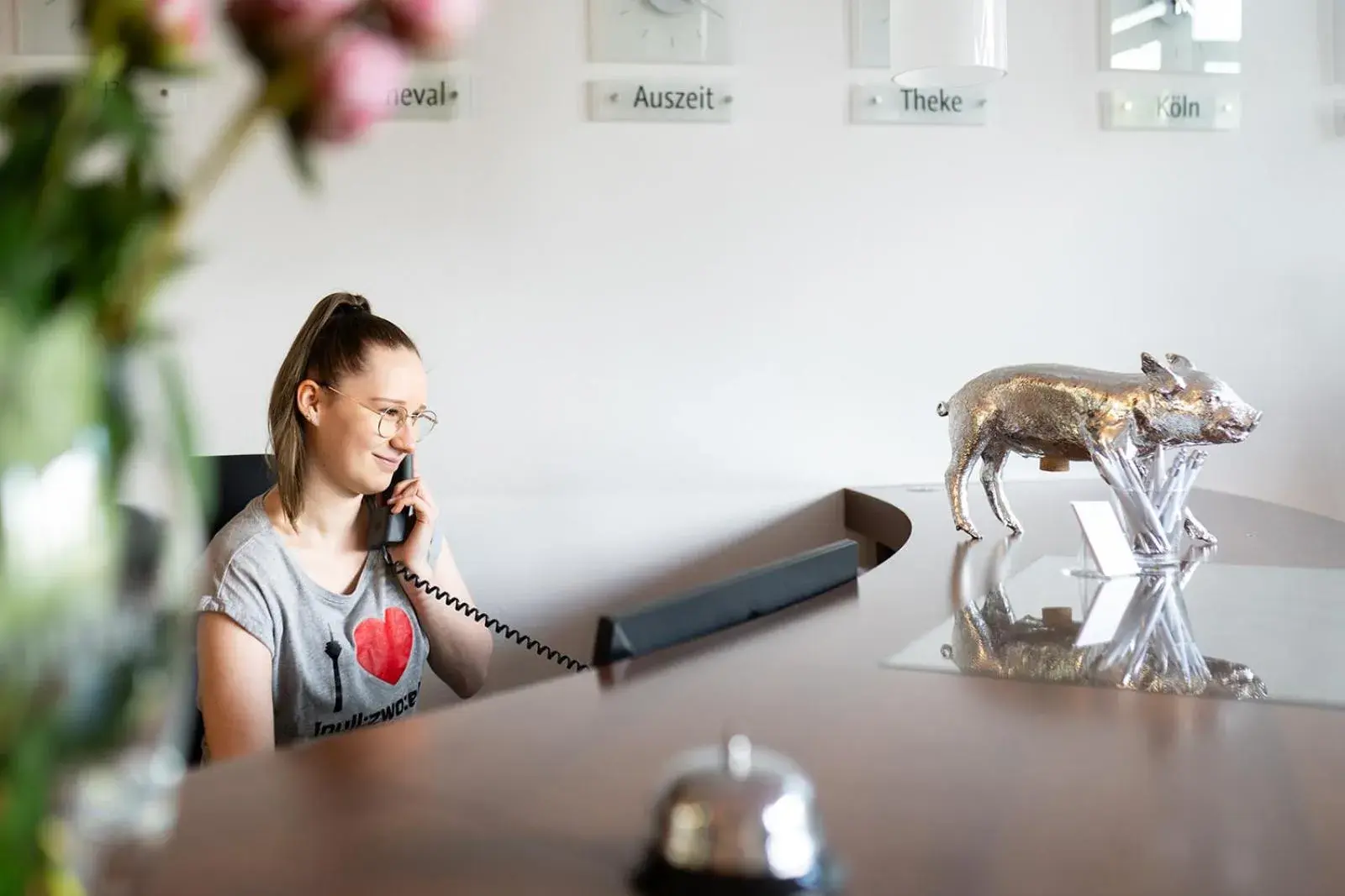 Lobby or reception in Auszeit Hotel Düsseldorf - das Frühstückshotel Lobby or reception in Auszeit Hotel Düsseldorf - das Frühstückshotel