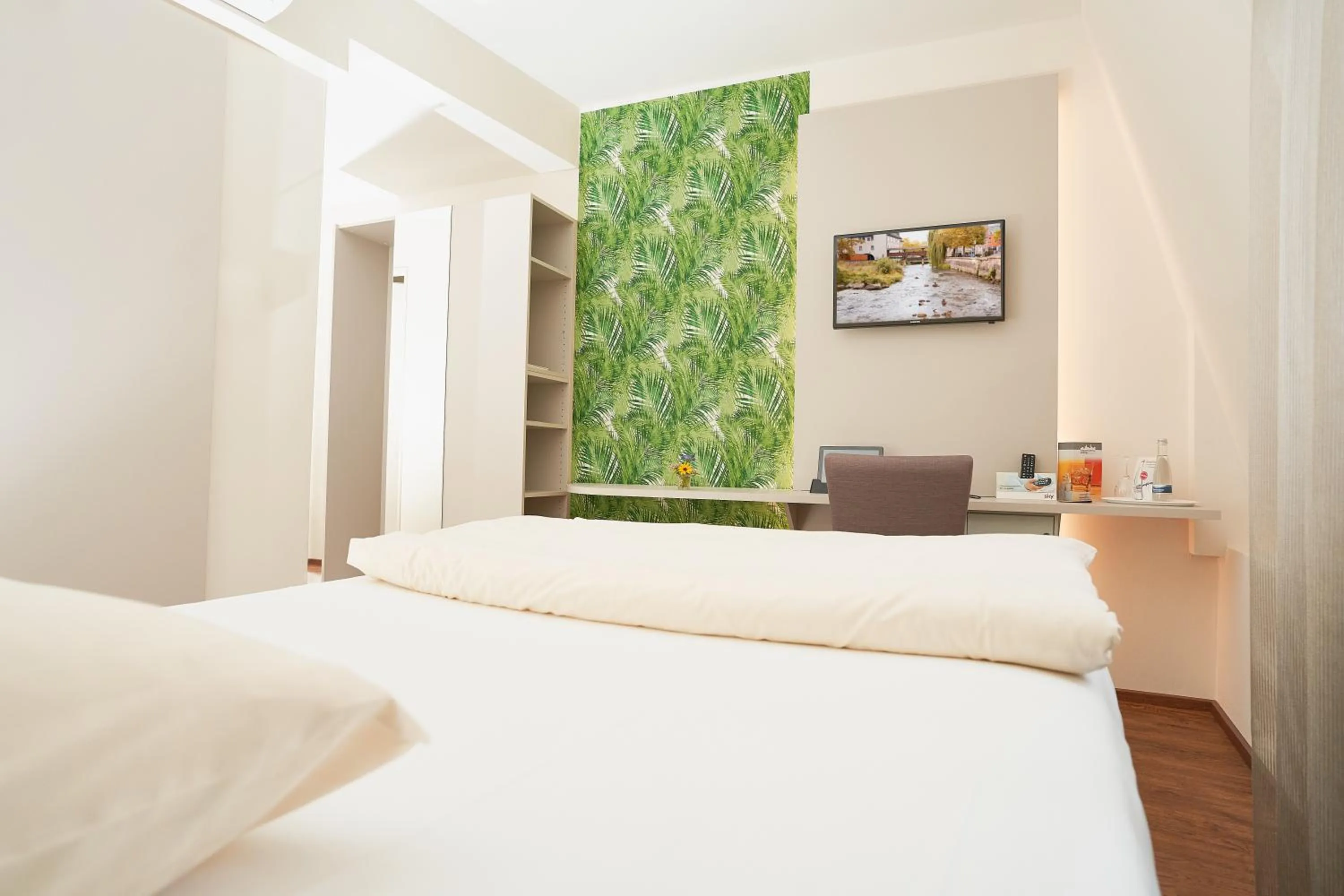 Decorative detail, Bed in Stadthotel Engel